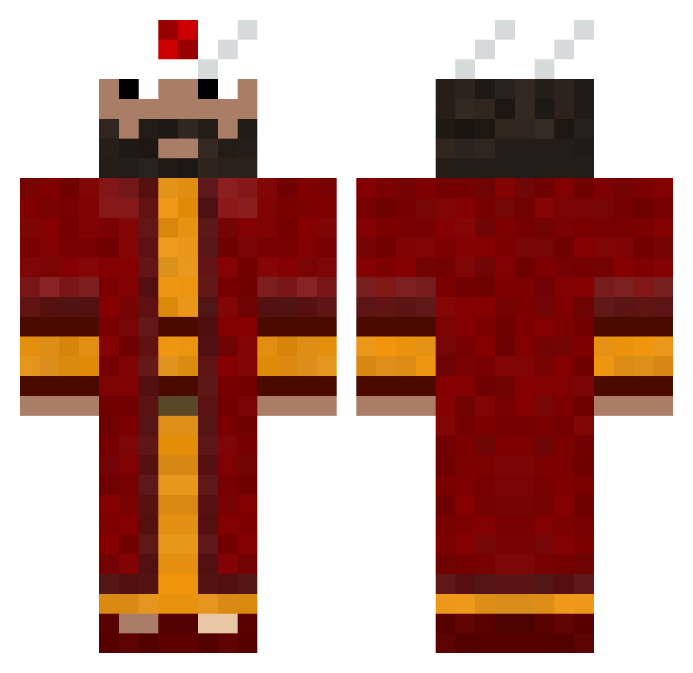dzungal15 Minecraft skin, front and back view