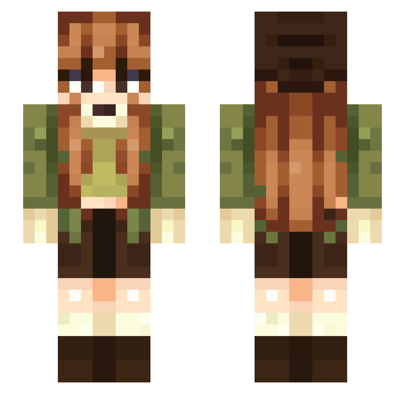 v3rva1n___ Minecraft skin, front and back view