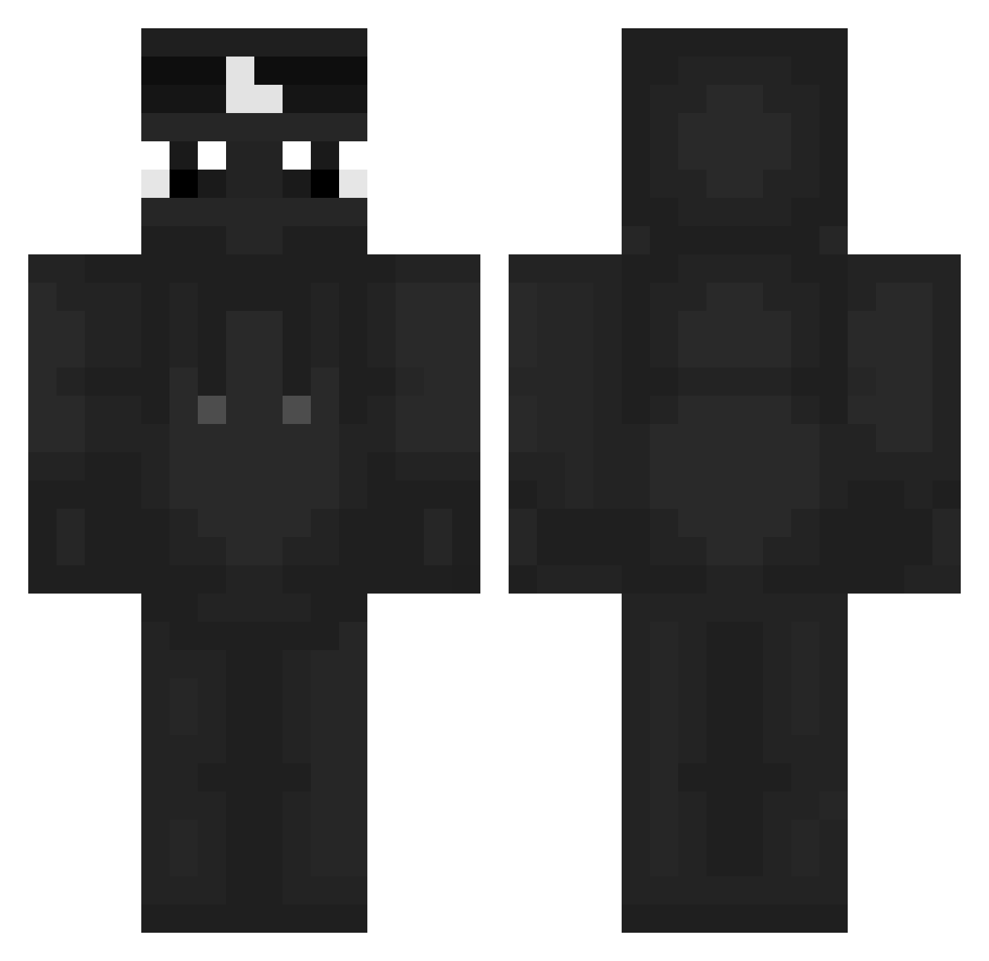 AndrewTateGHG Minecraft skin, front and back view