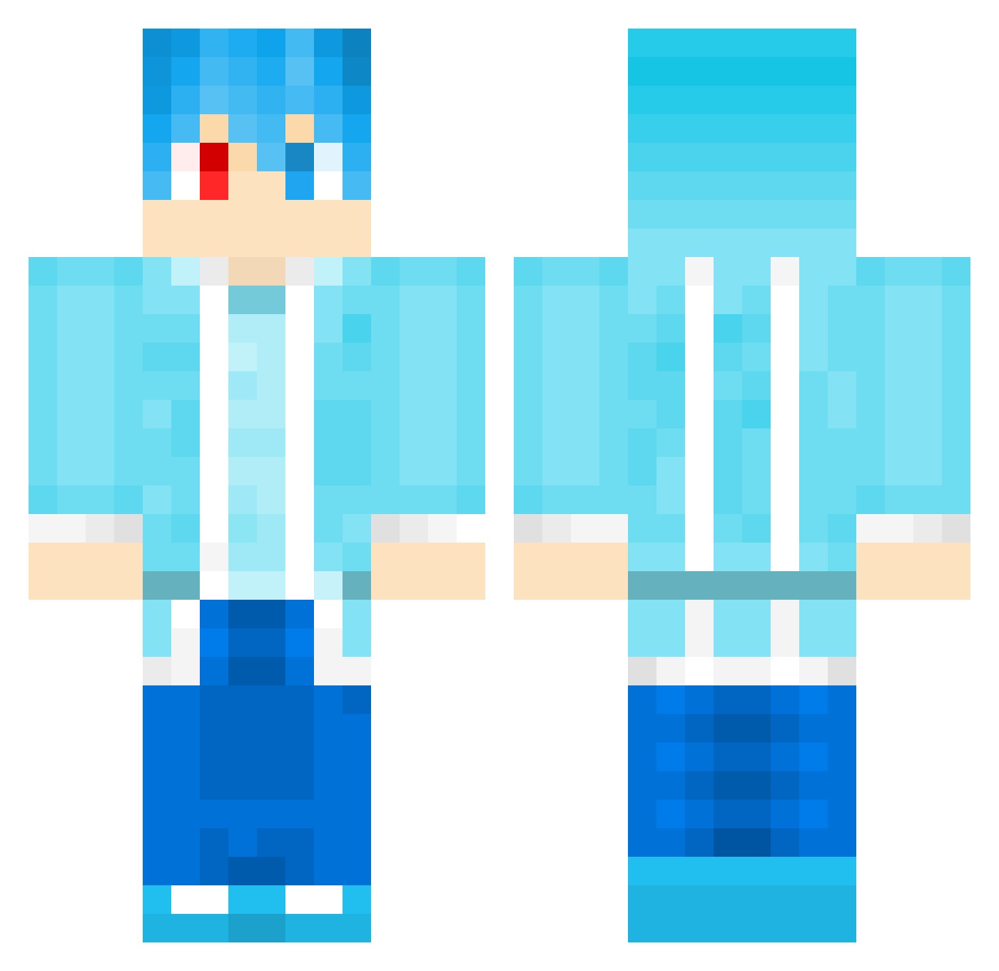 saharasultan Minecraft skin, front and back view
