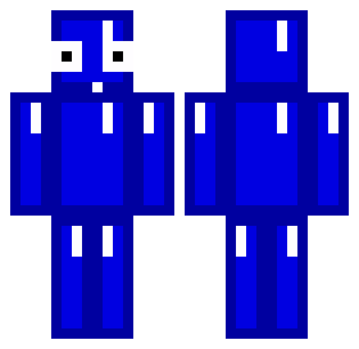 SkipperBooZZ Minecraft skin, front and back view
