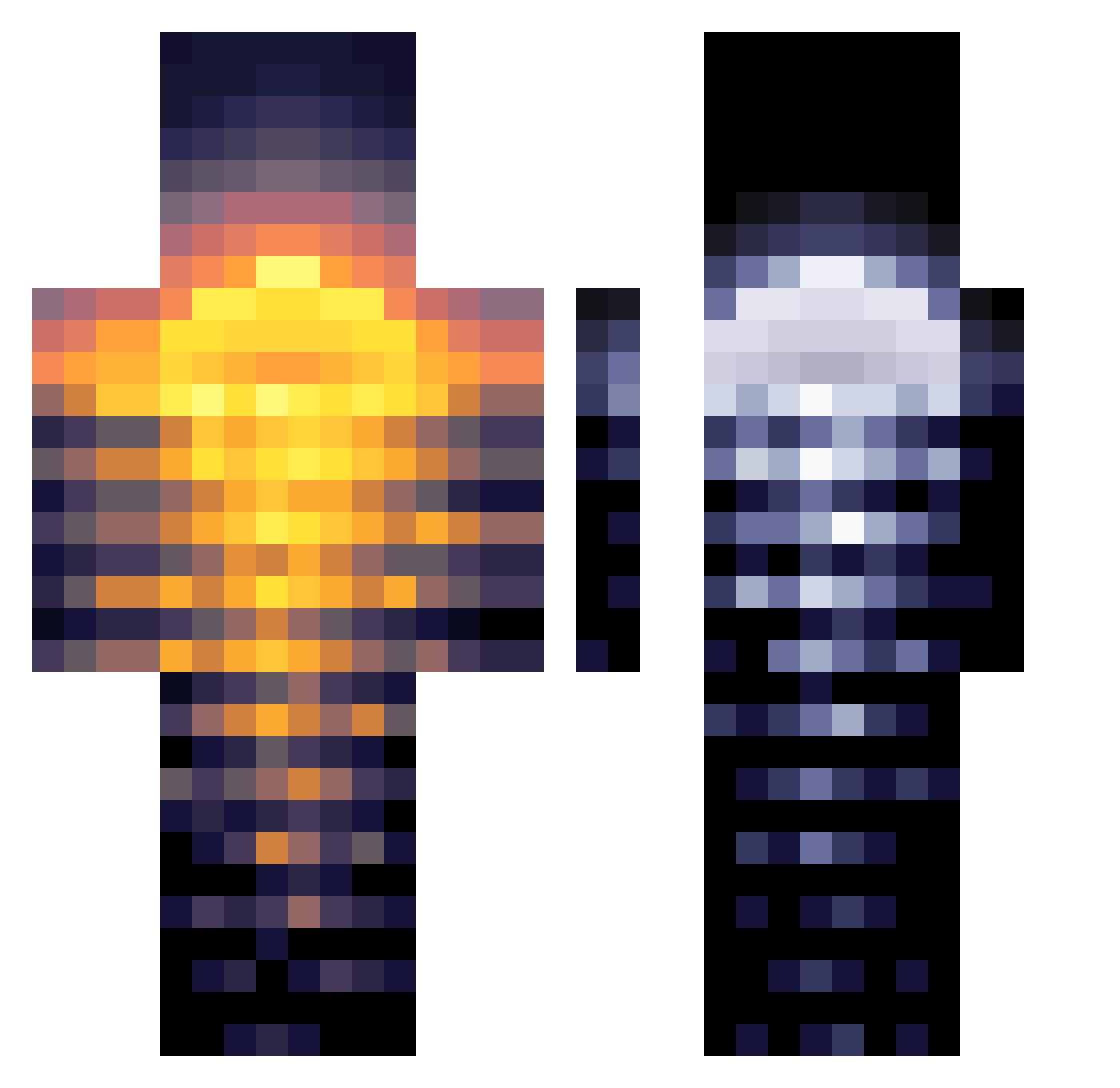 sparky_og Minecraft skin, front and back view