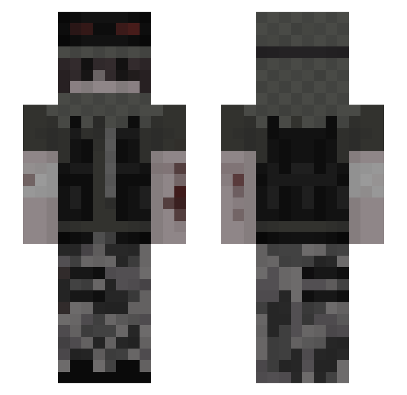 Ignaccio_ Minecraft skin, front and back view