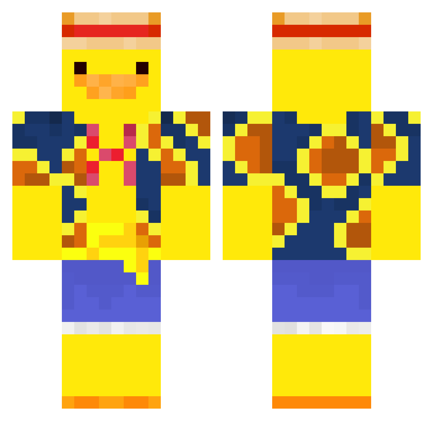 SLUSHY______ Minecraft skin, front and back view
