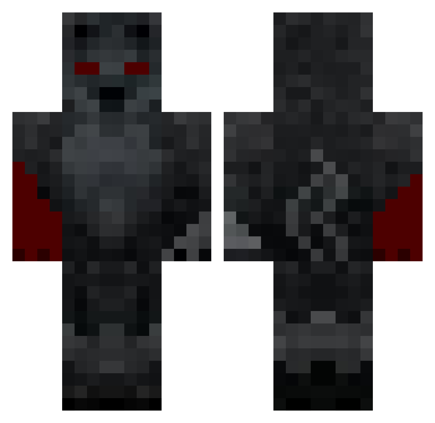 shuyaz1n Minecraft skin, front and back view