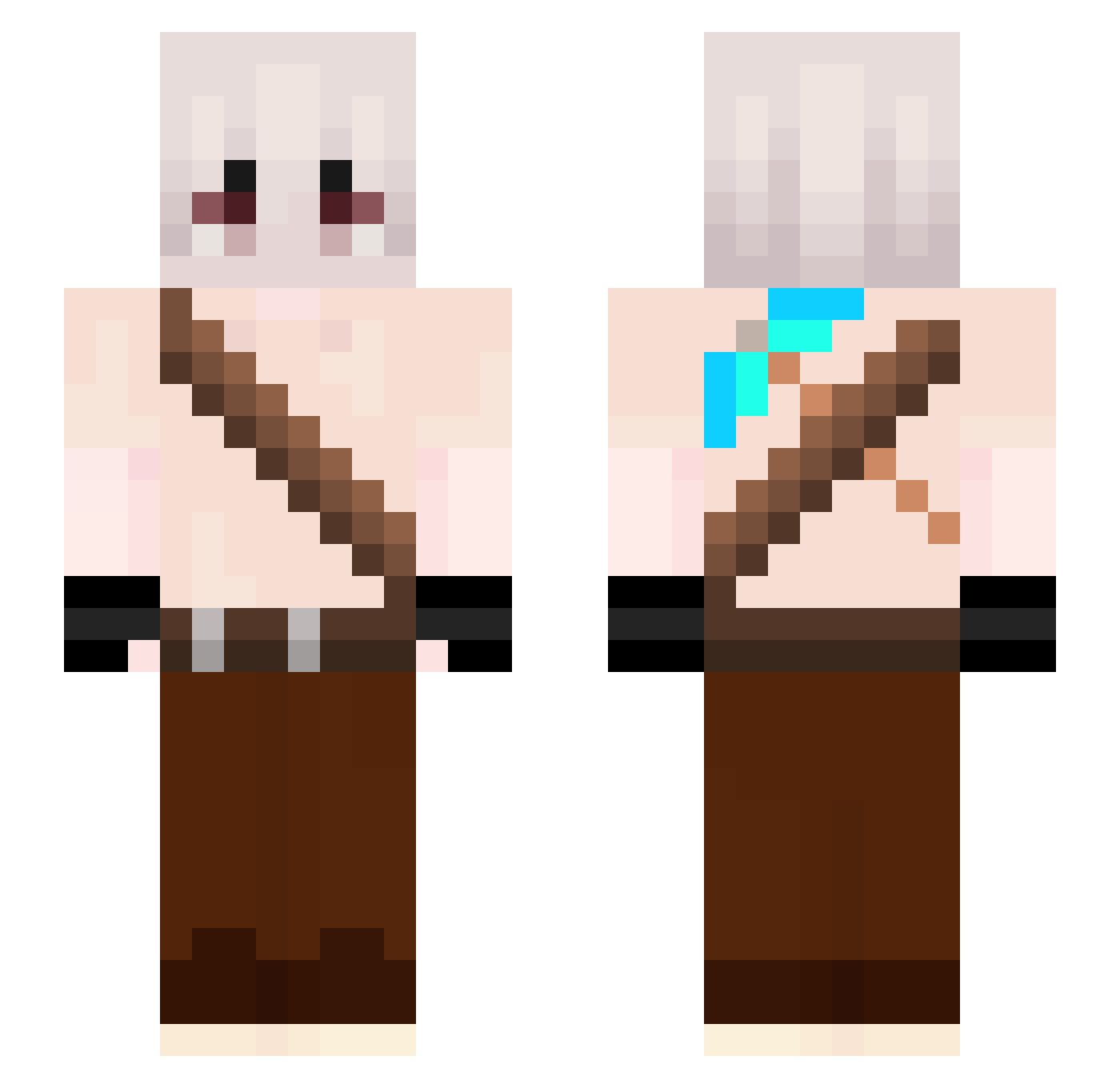 cp4emmim Minecraft skin, front and back view