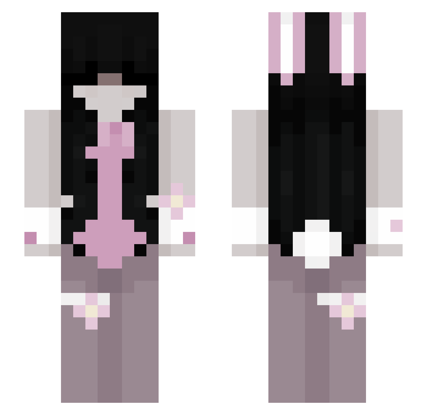 tynusqa Minecraft skin, front and back view
