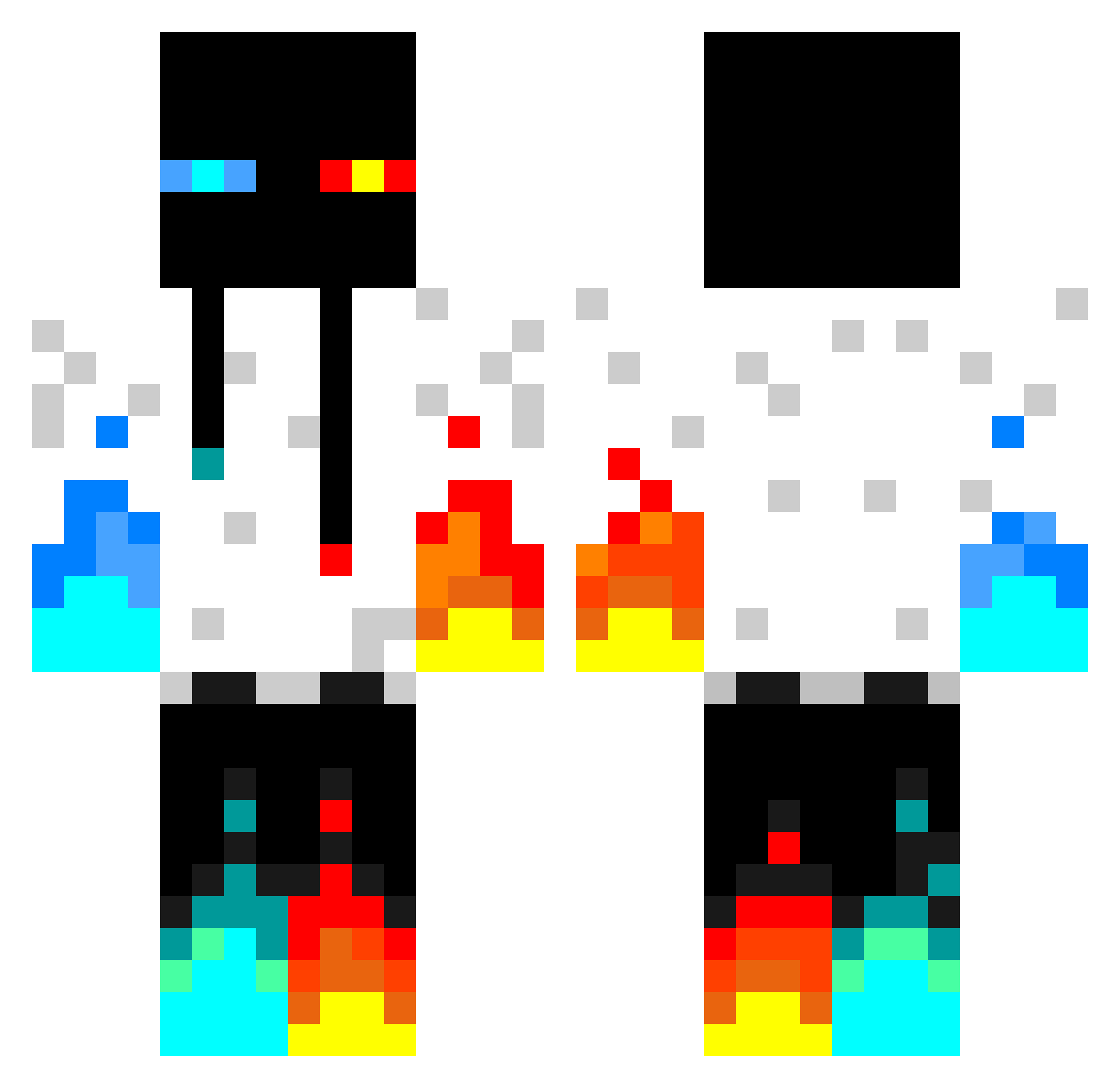 Wedwilliam1 Minecraft skin, front and back view