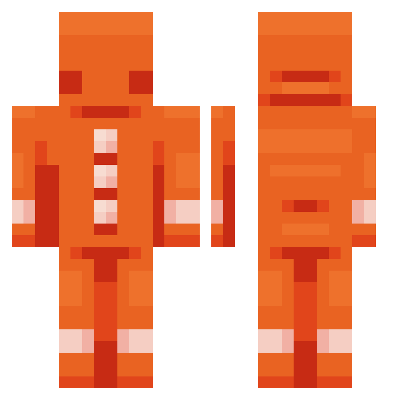 Ya_Ryu Minecraft skin, front and back view