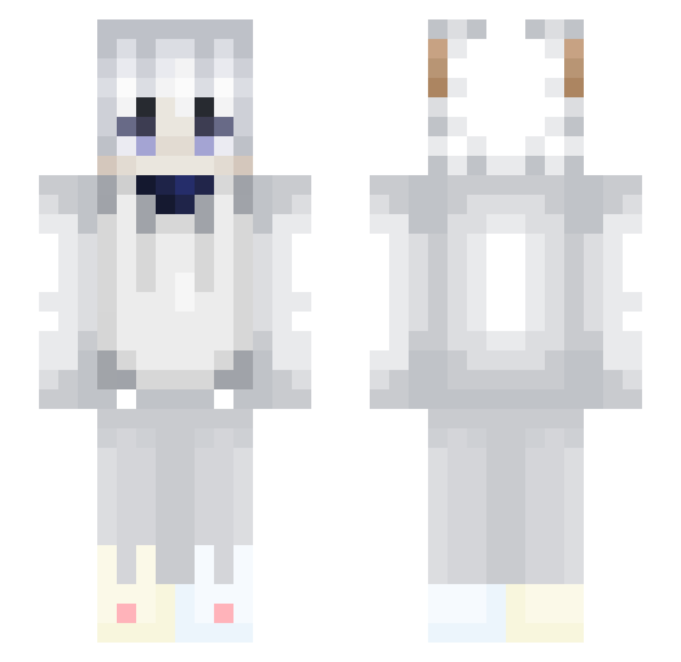 SimiGamingTV Minecraft skin, front and back view