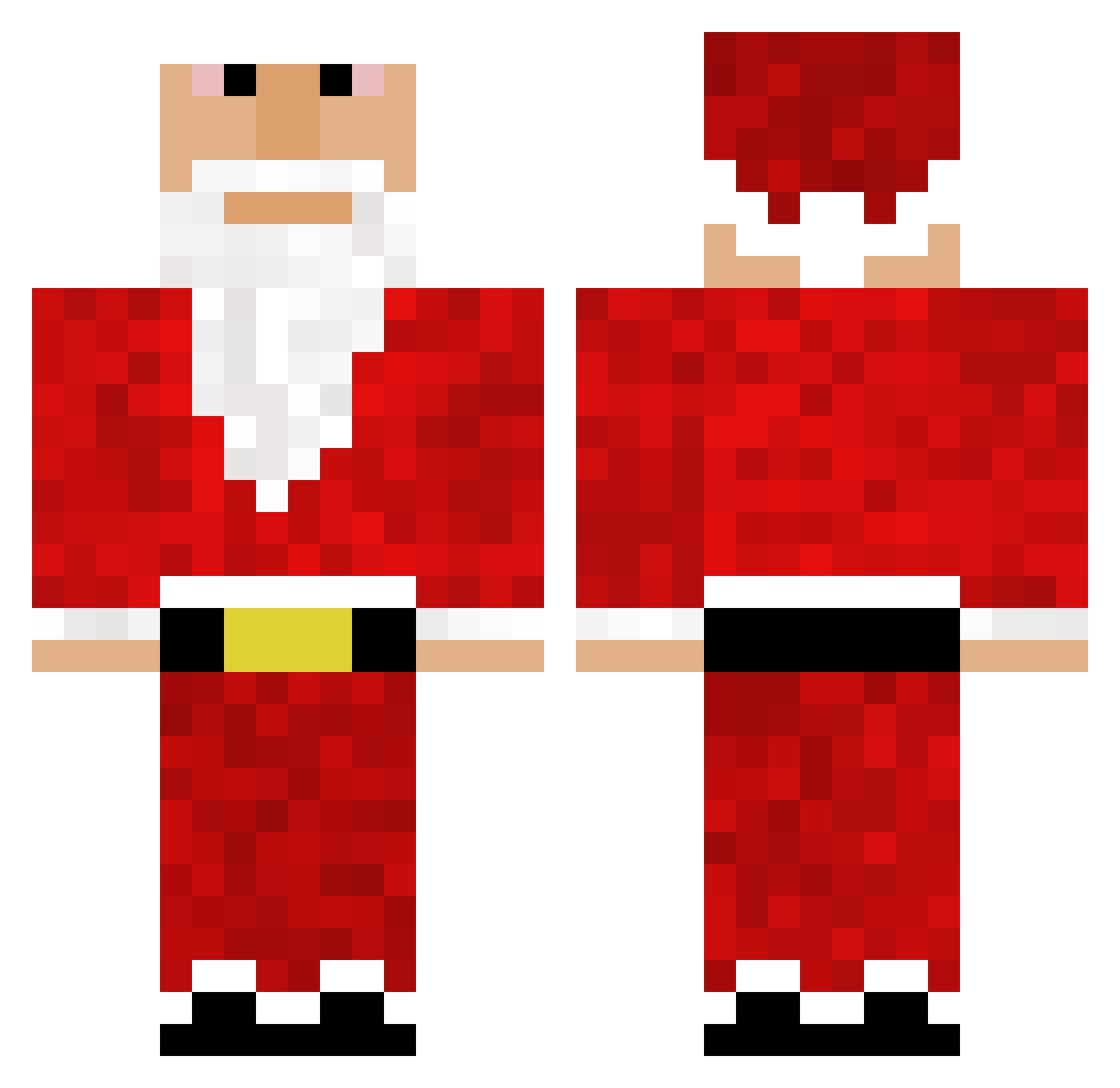 TOBLR Minecraft skin, front and back view