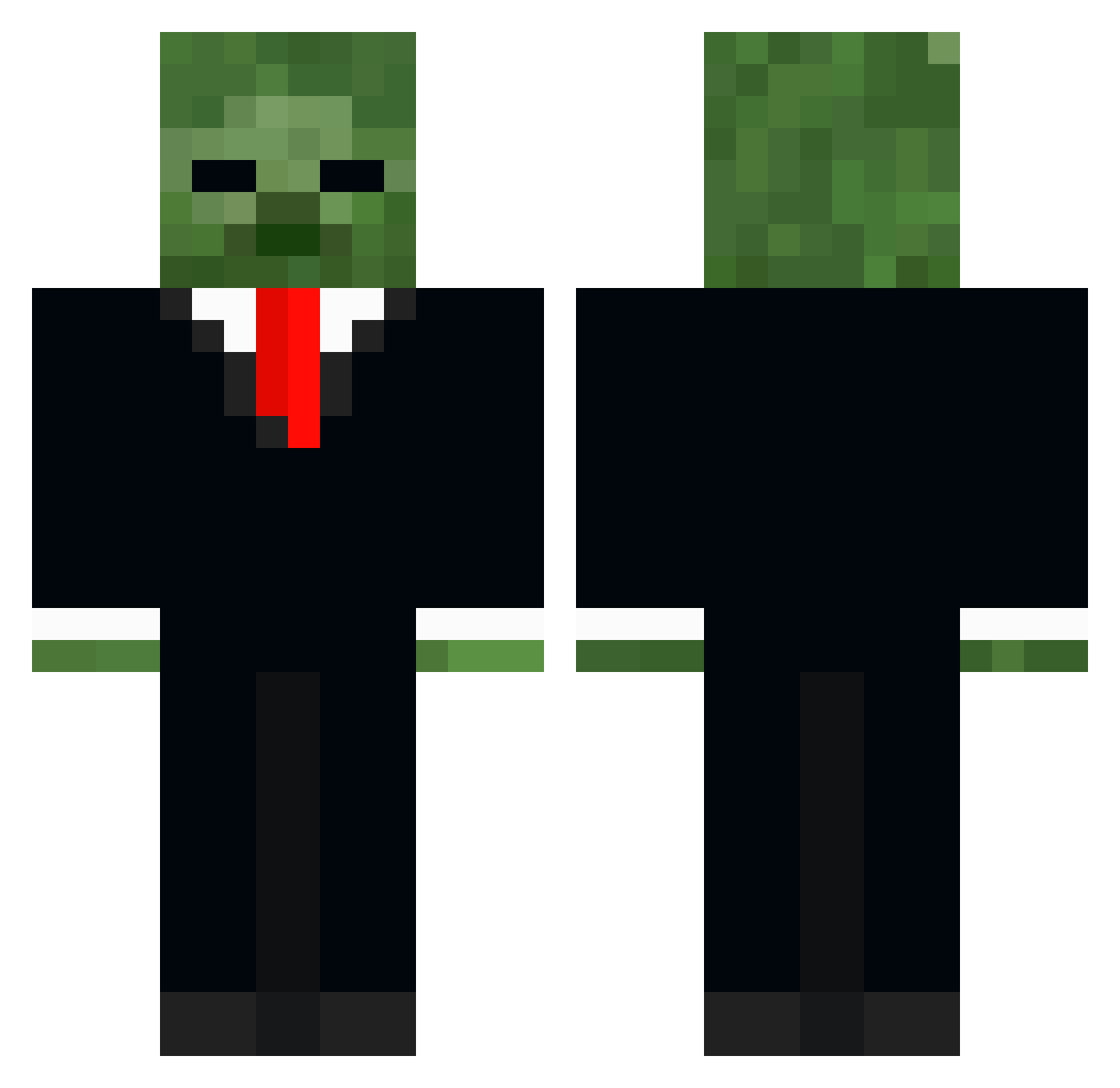 TarkovEngineer Minecraft skin, front and back view