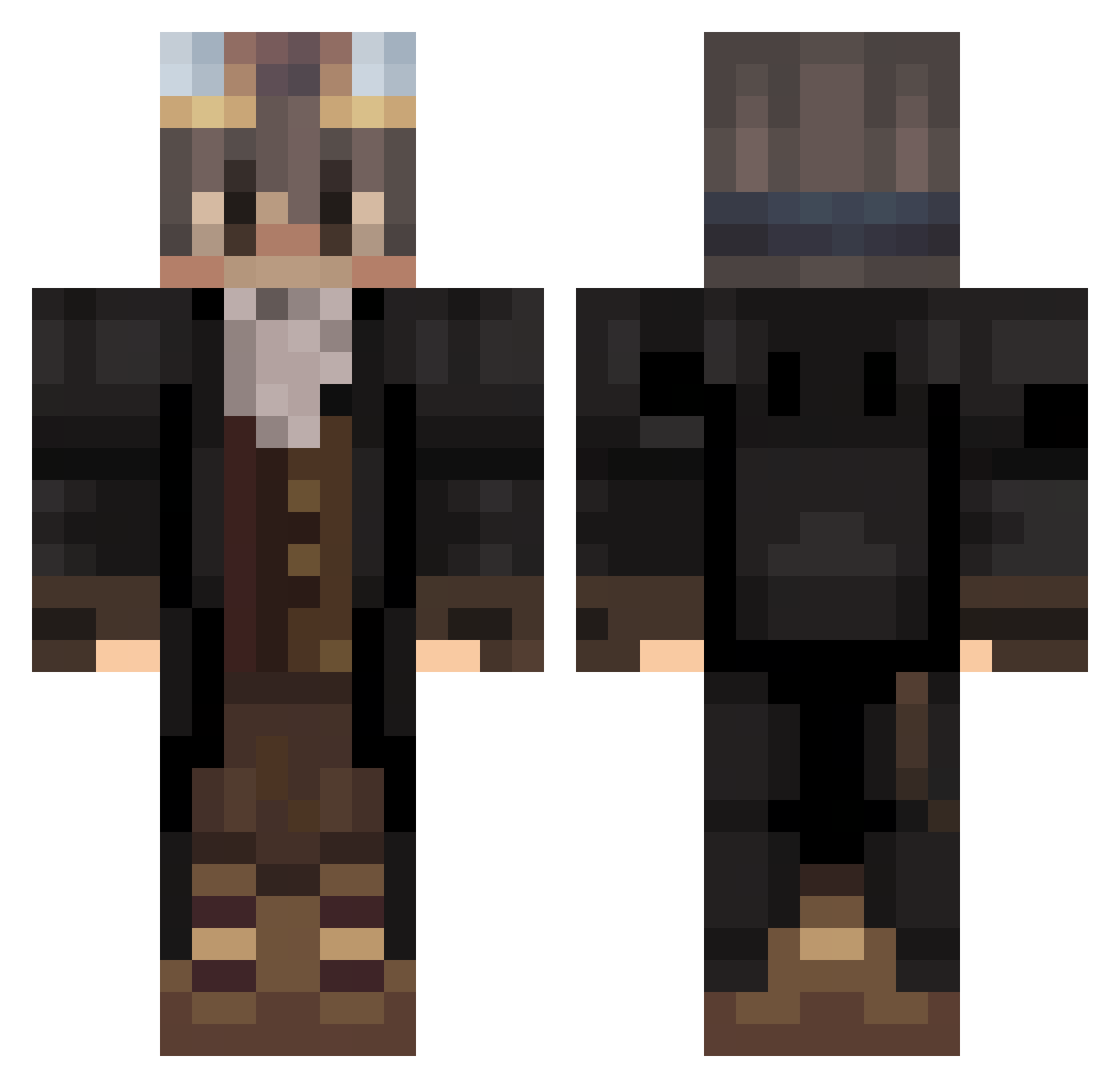 Keale_J Minecraft skin, front and back view