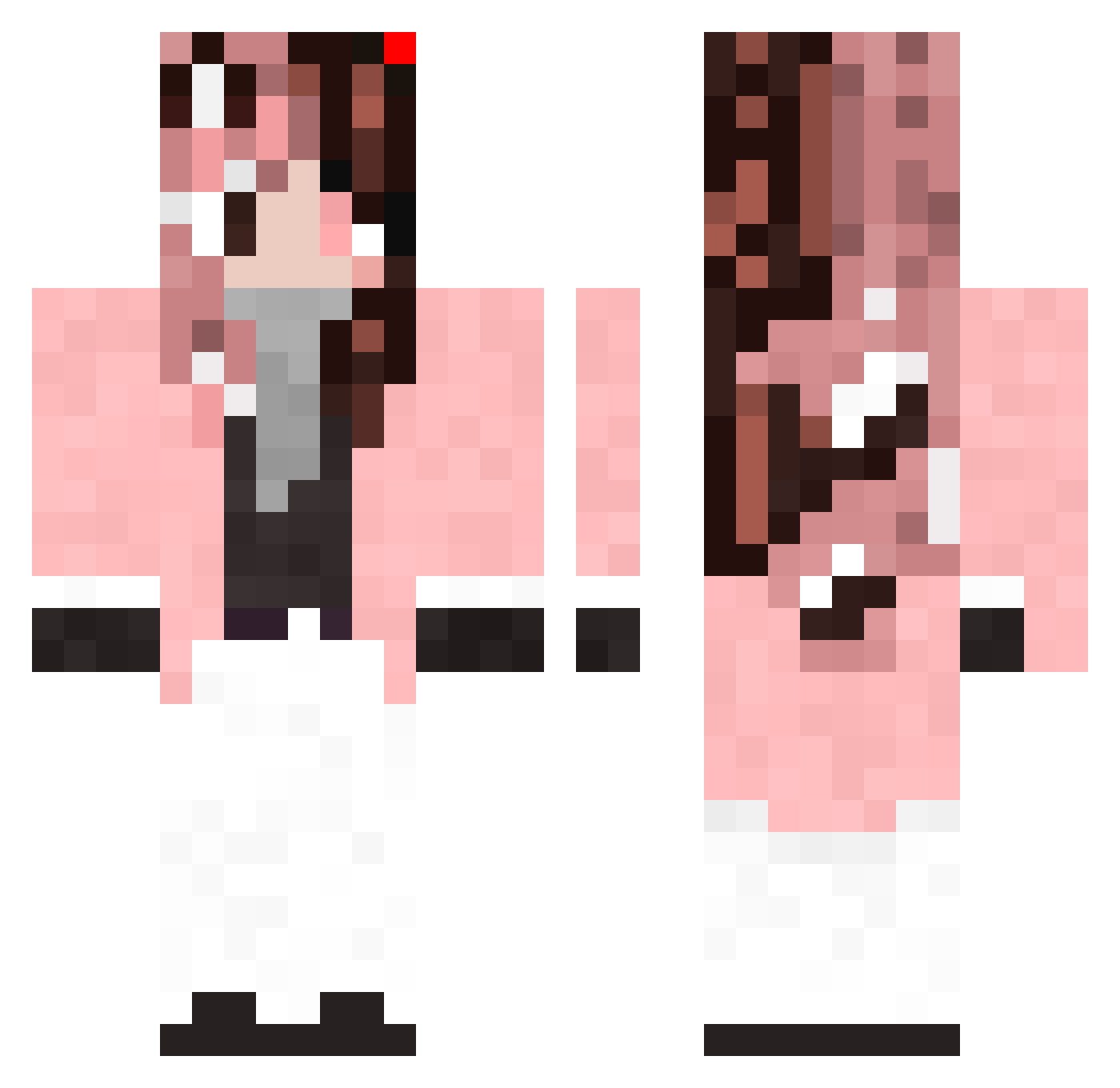 blazeprime991 Minecraft skin, front and back view