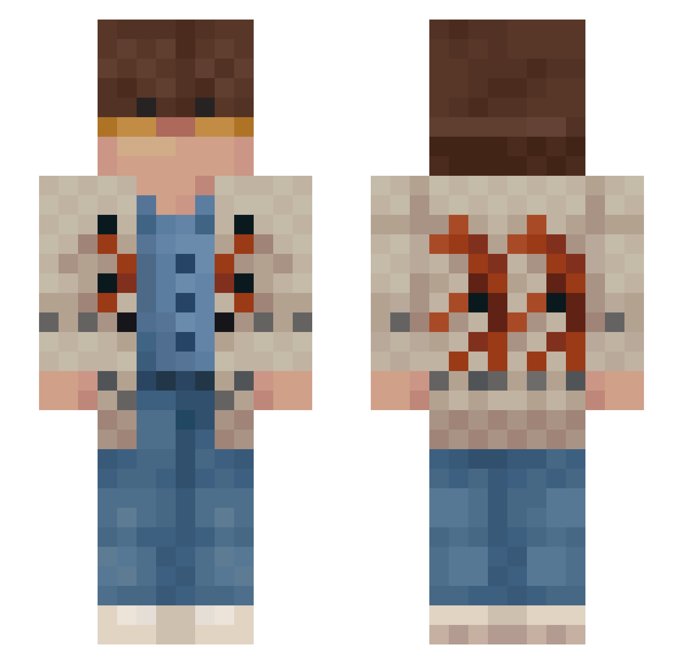 cloudy31_ Minecraft skin, front and back view