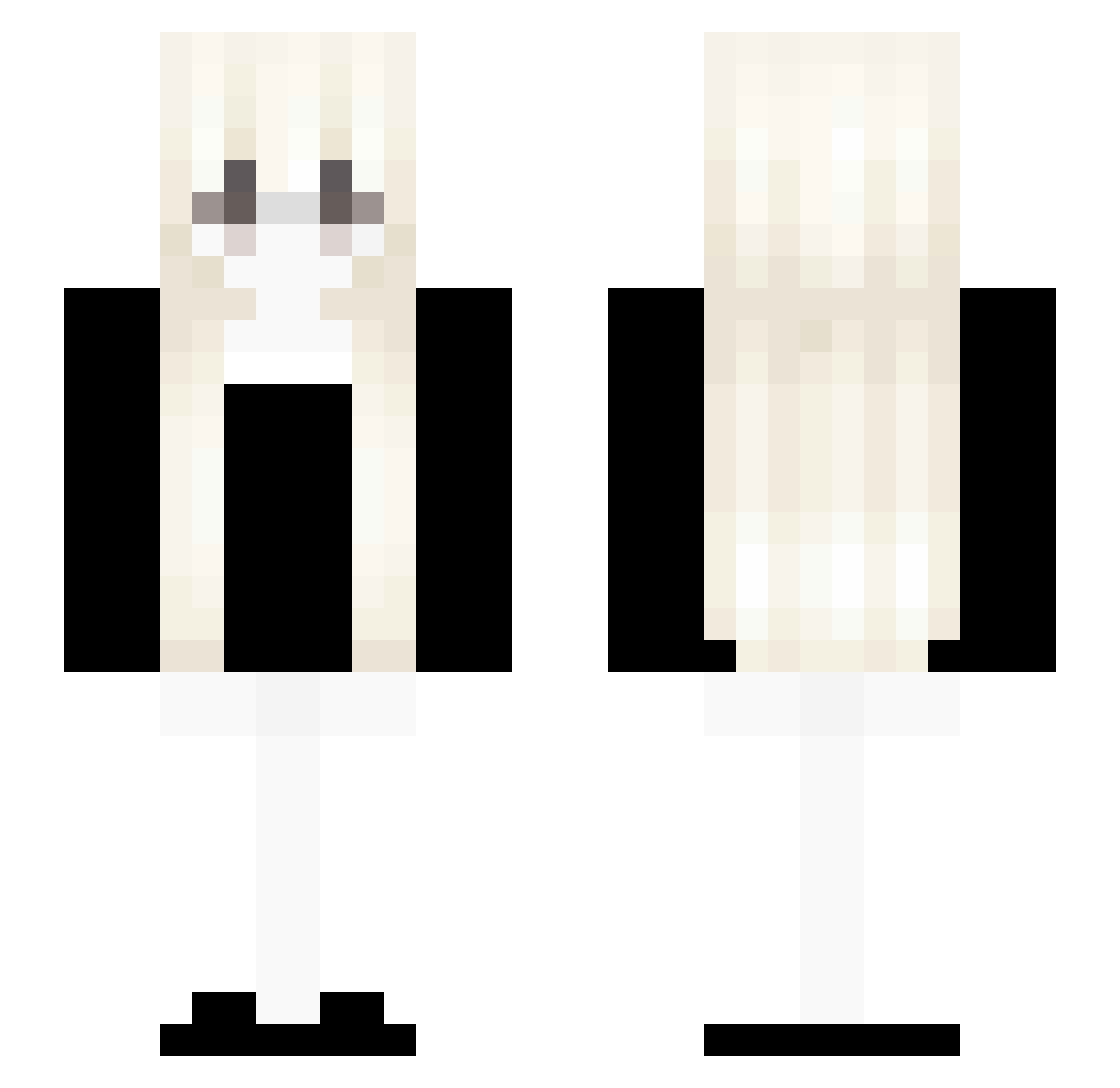 eMseekK Minecraft skin, front and back view