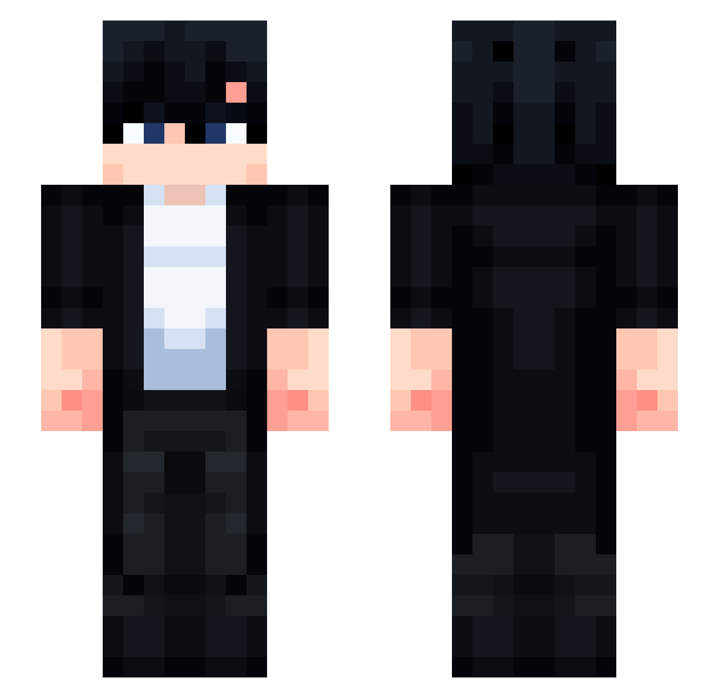 vch2006 Minecraft skin, front and back view