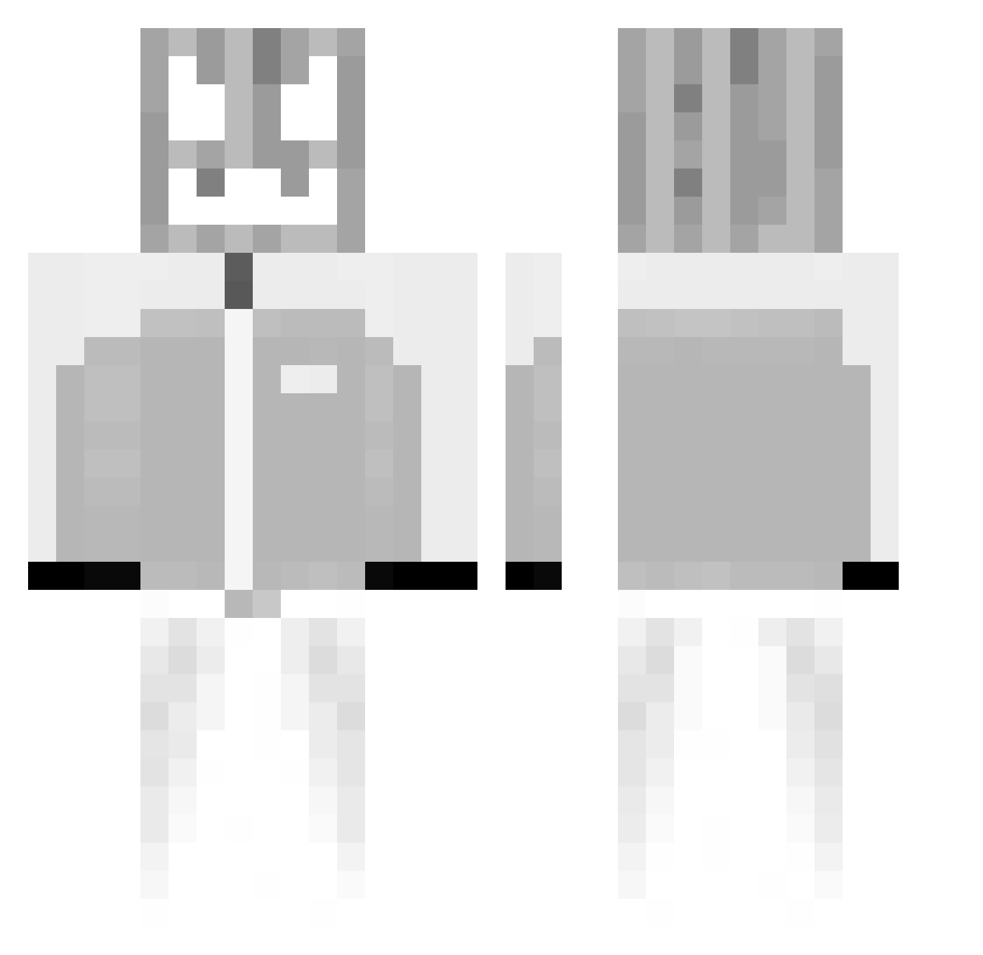 56874 Minecraft skin, front and back view