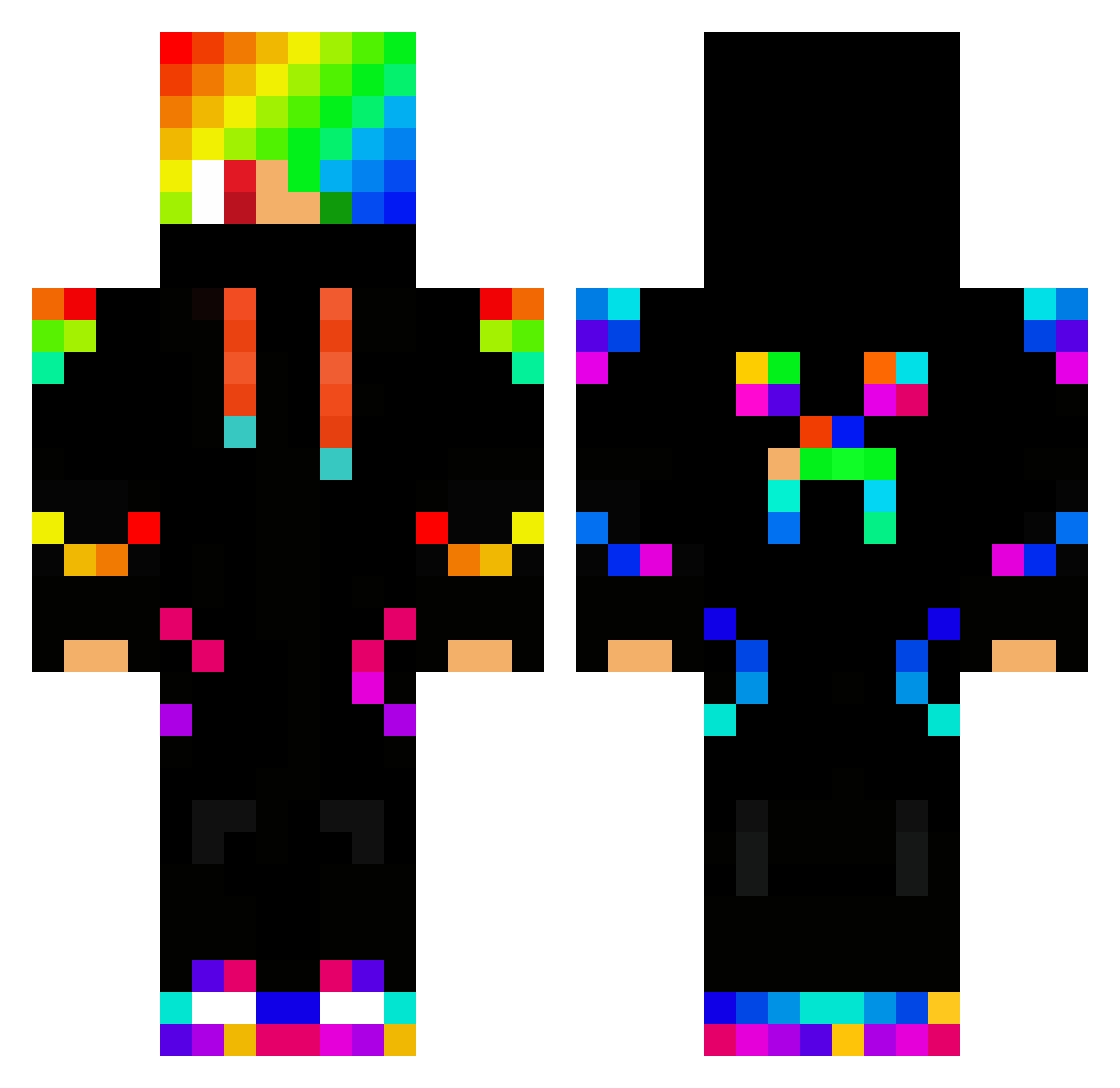 blockyGamer33 Minecraft skin, front and back view
