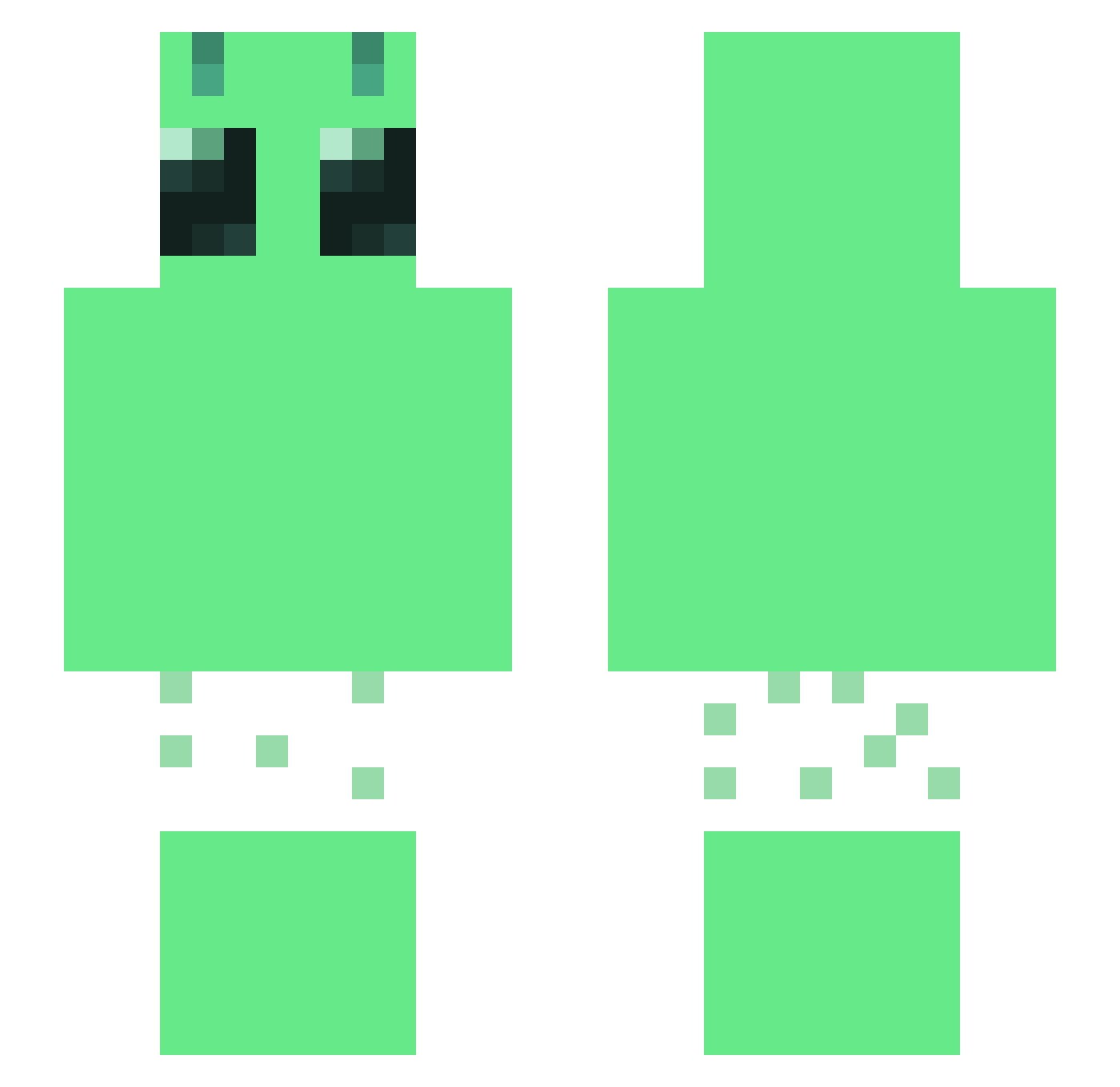 hung124 Minecraft skin, front and back view