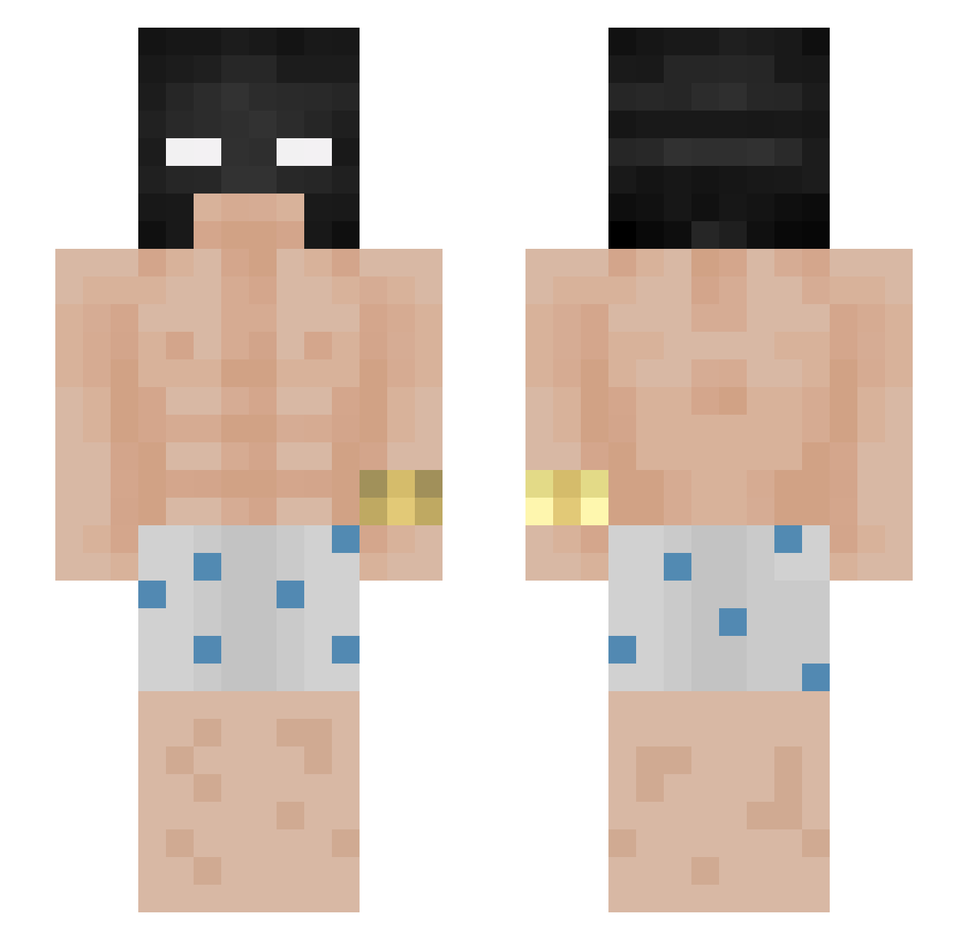 asapvy Minecraft skin, front and back view