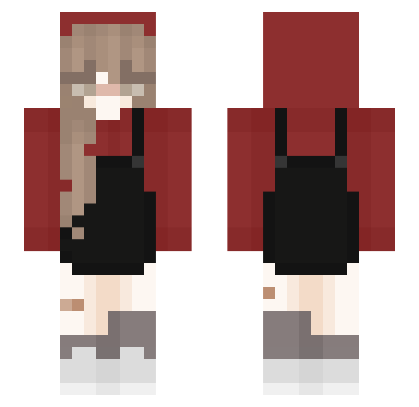 FrankyTaquitos Minecraft skin, front and back view
