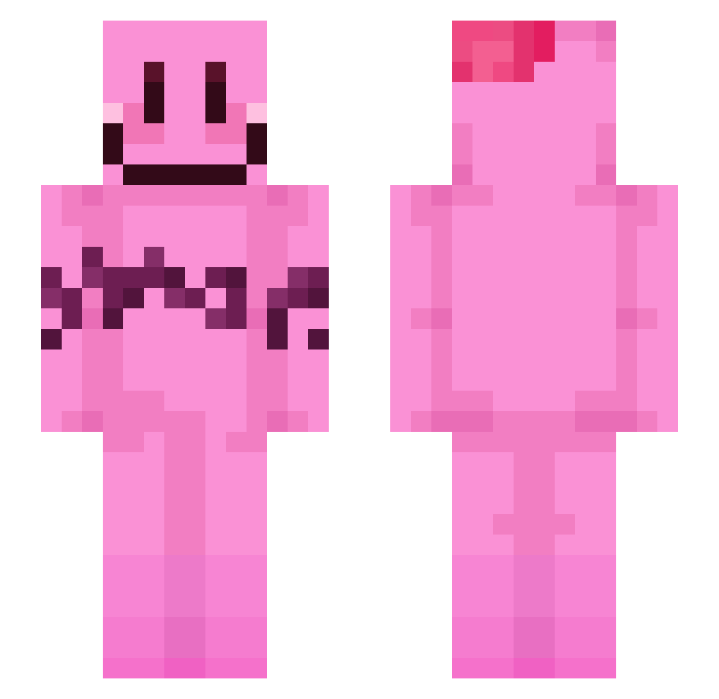 ThatOneIsaac Minecraft skin, front and back view