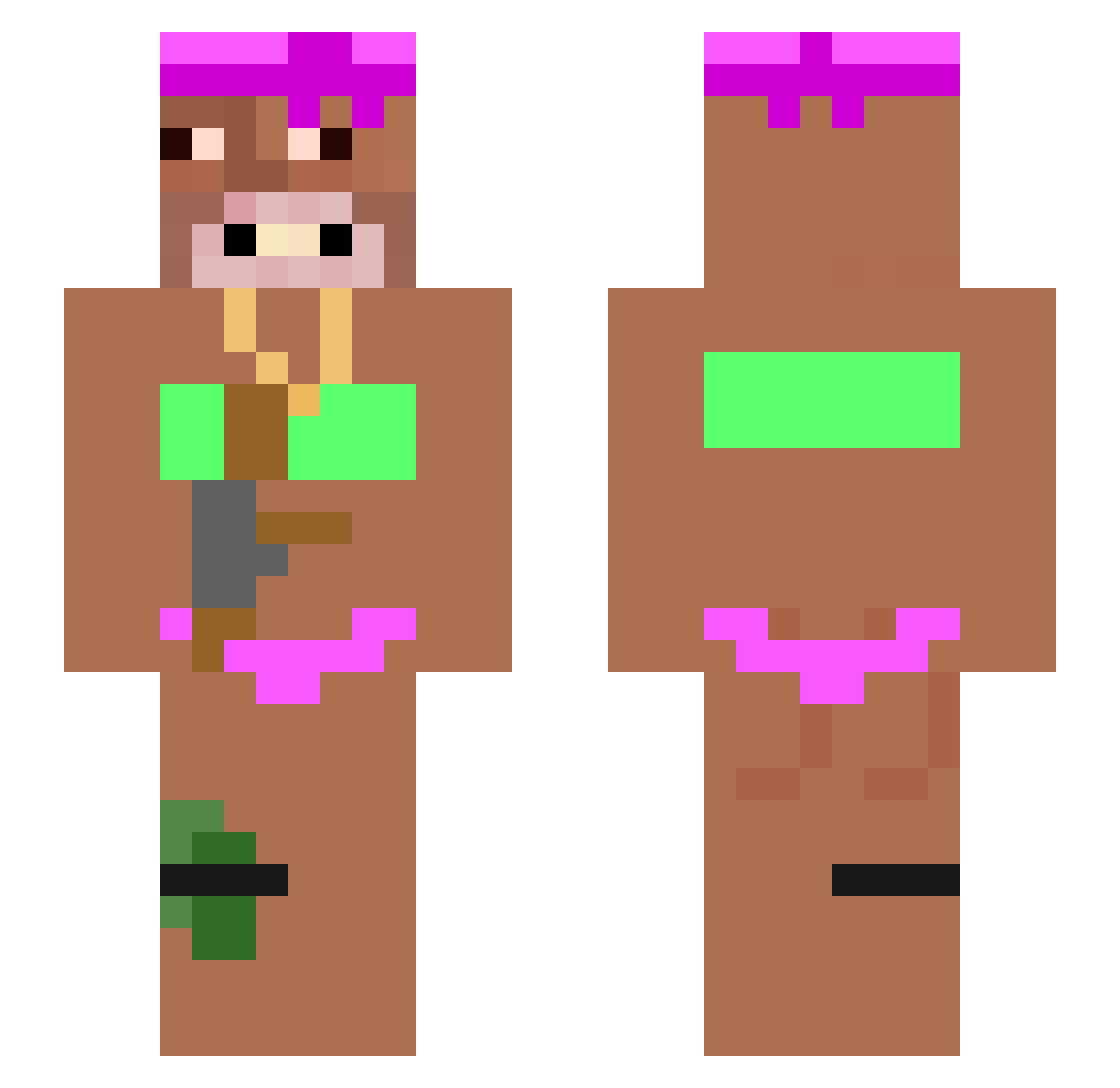 88dub Minecraft skin, front and back view