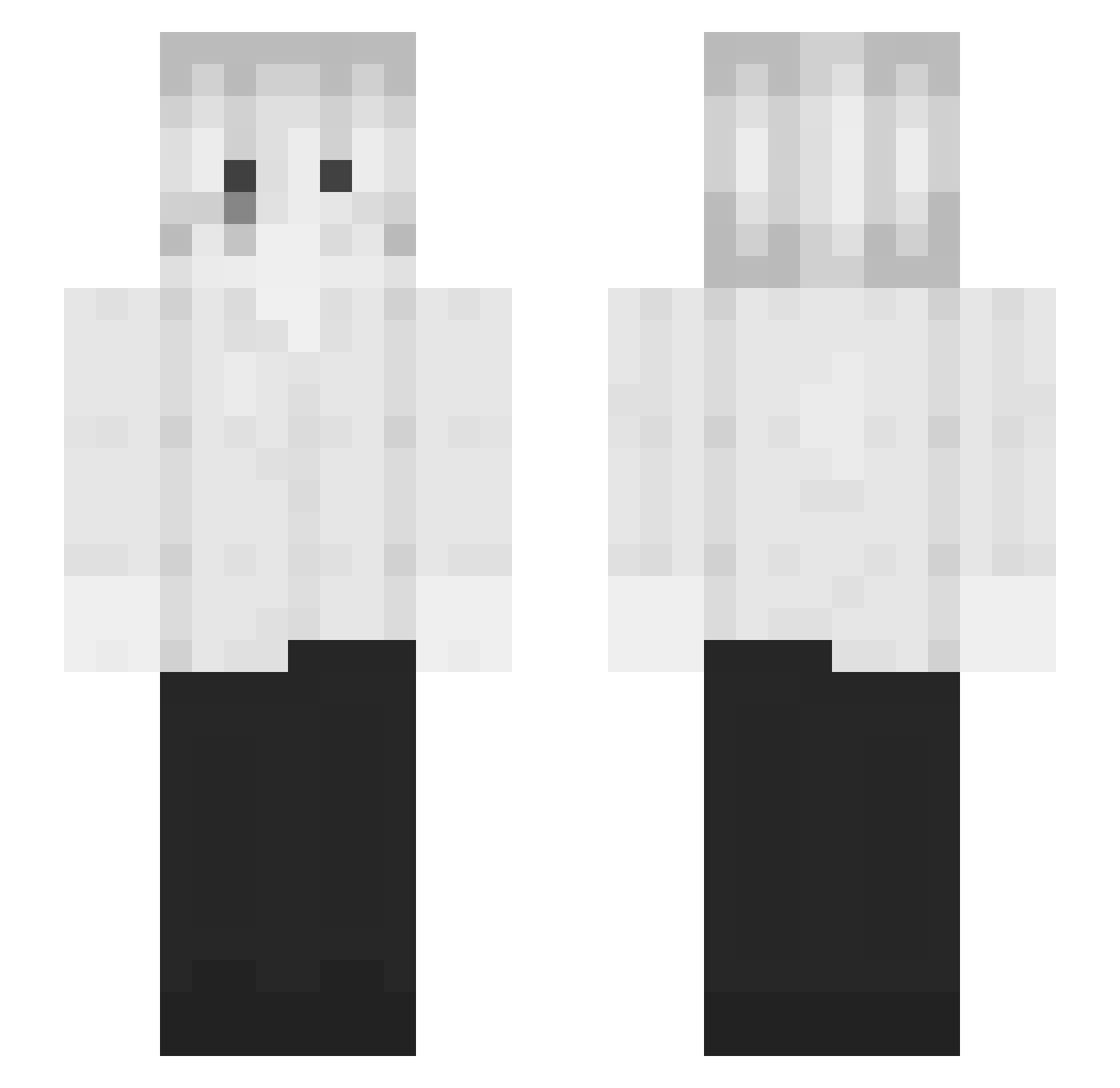 ReDeen Minecraft skin, front and back view
