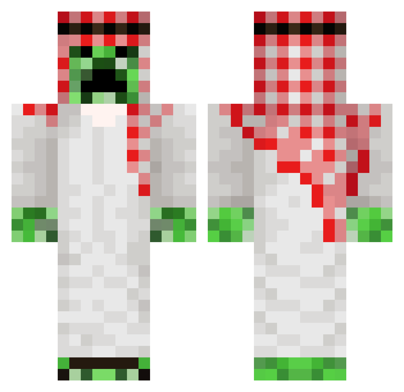 lamporosso420 Minecraft skin, front and back view