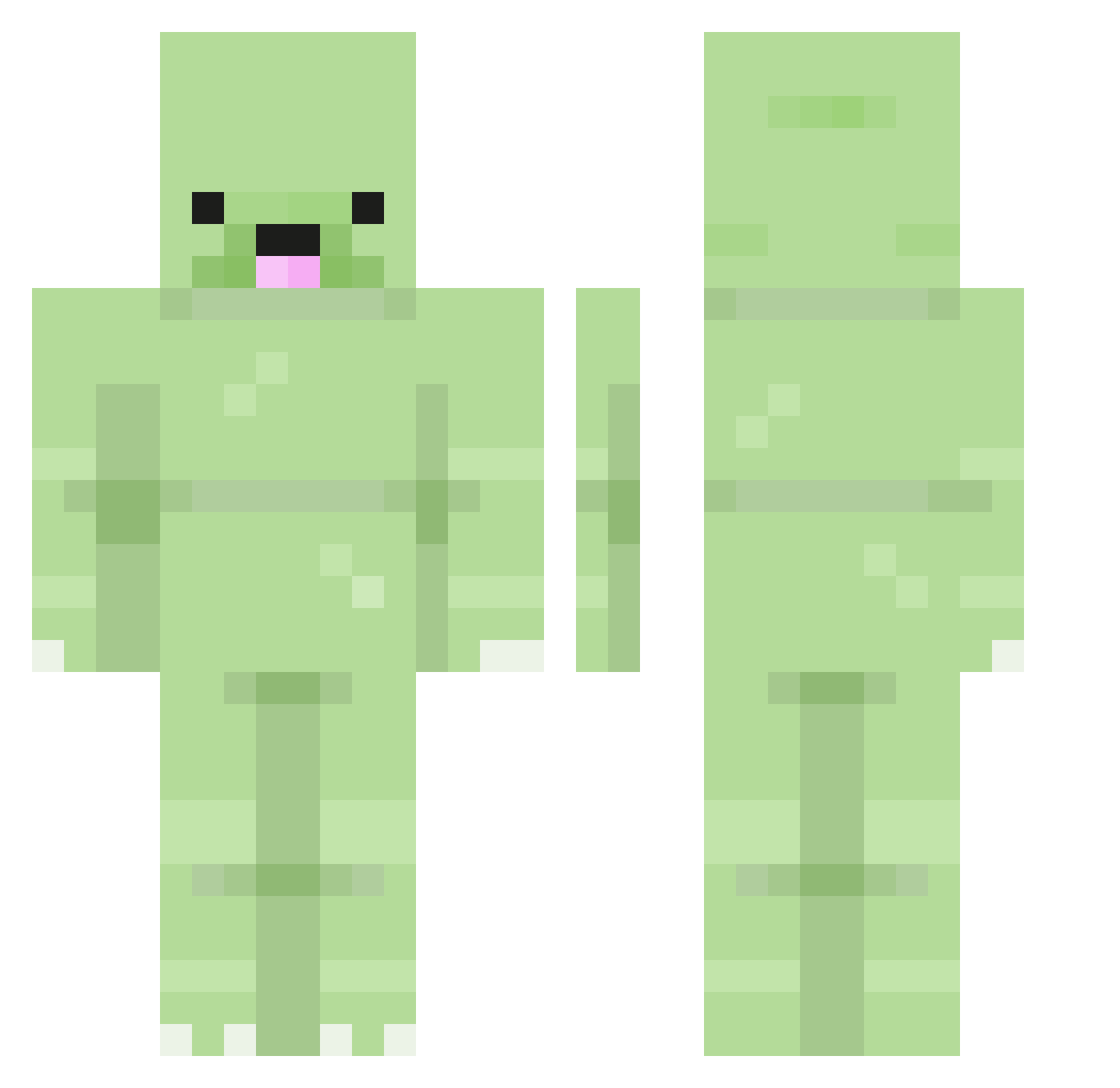 scv_start Minecraft skin, front and back view