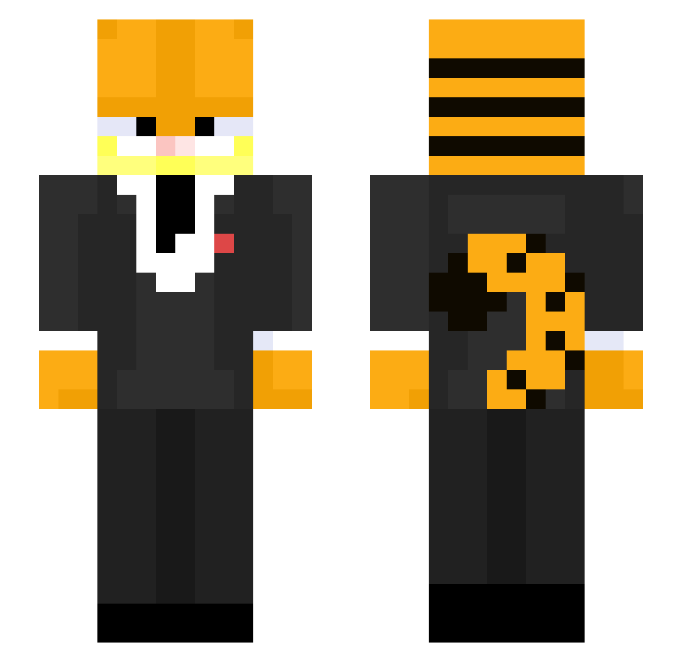 LazyLasagna99 Minecraft skin, front and back view