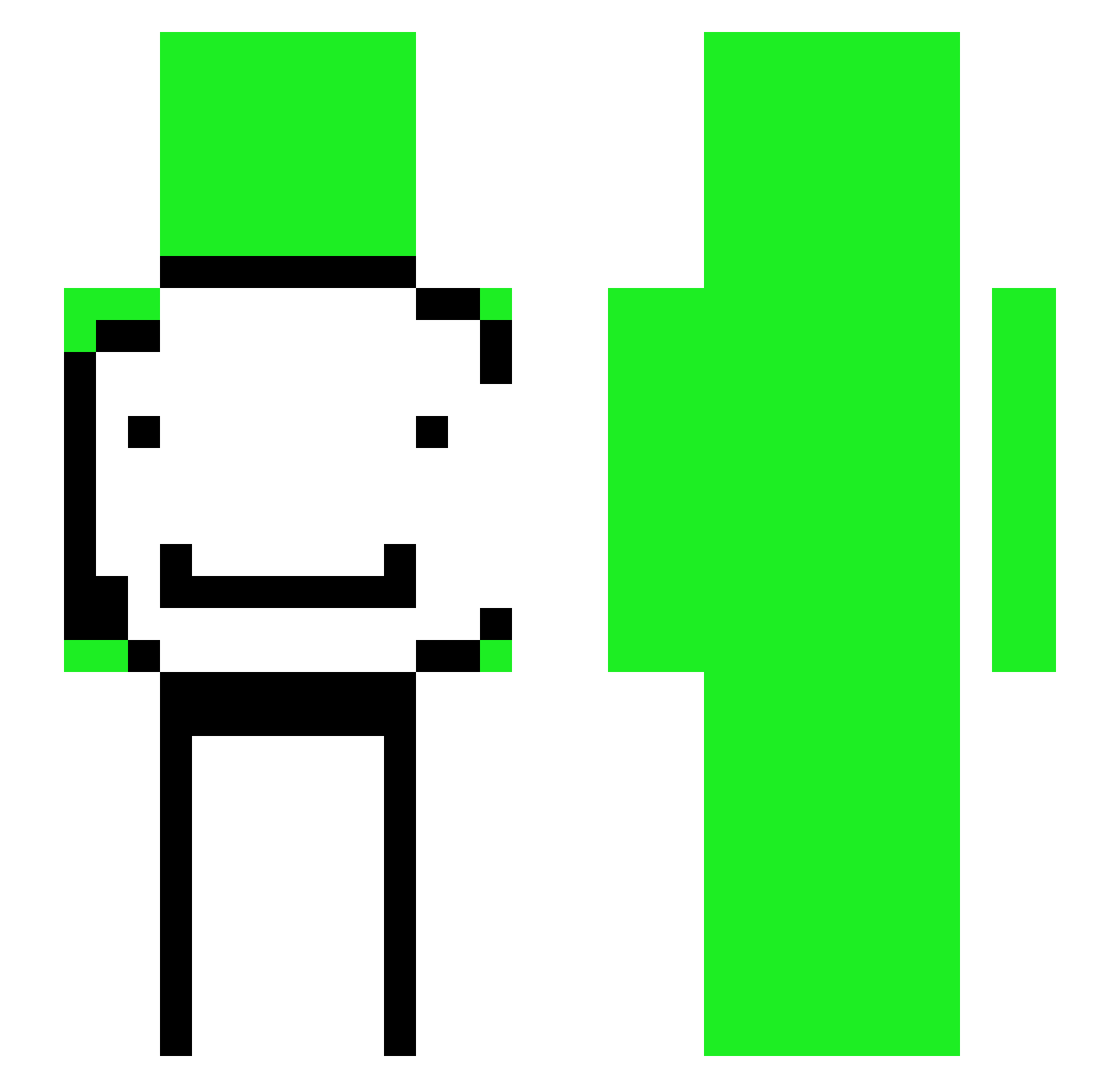 SantiOnMc Minecraft skin, front and back view