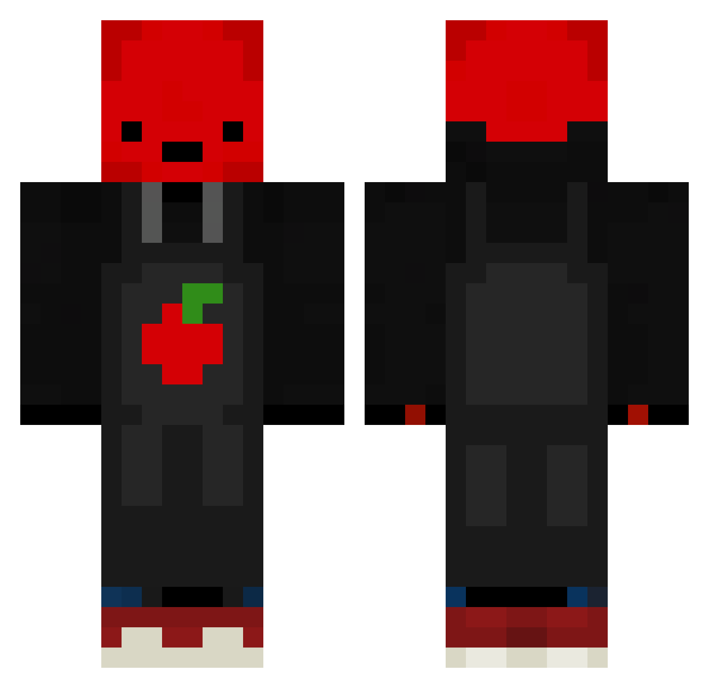 ITs_Spotlight Minecraft skin, front and back view