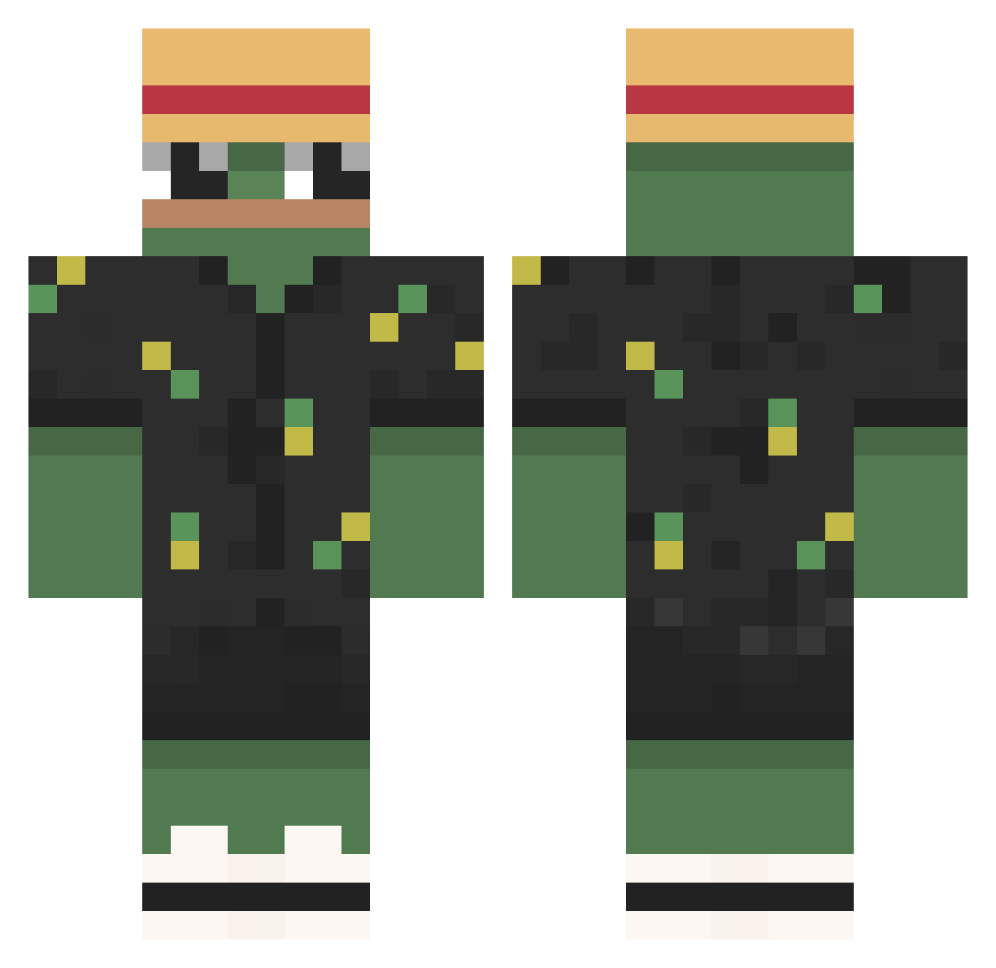 NiklasGHG2008 Minecraft skin, front and back view