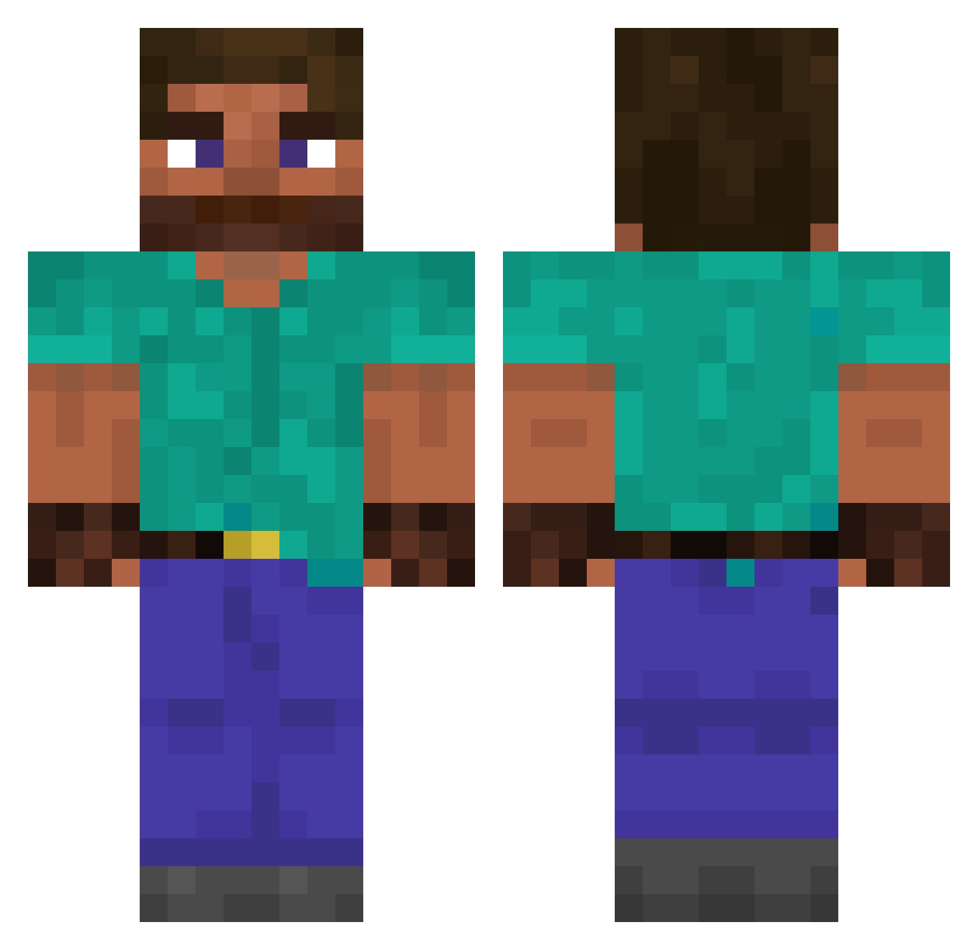Praetorian1741 Minecraft skin, front and back view