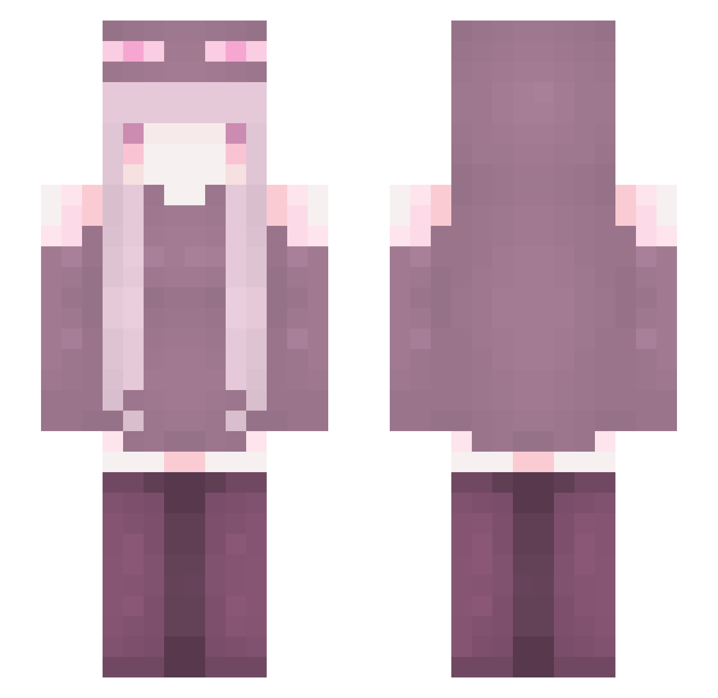 ZyPx_ Minecraft skin, front and back view