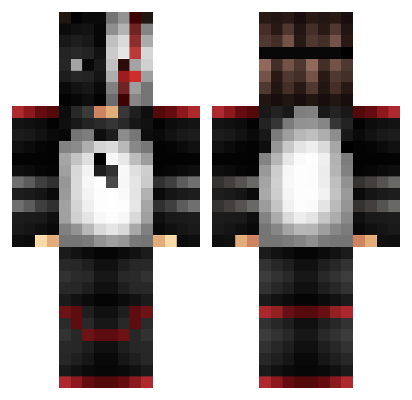 chr0maticaa Minecraft skin, front and back view