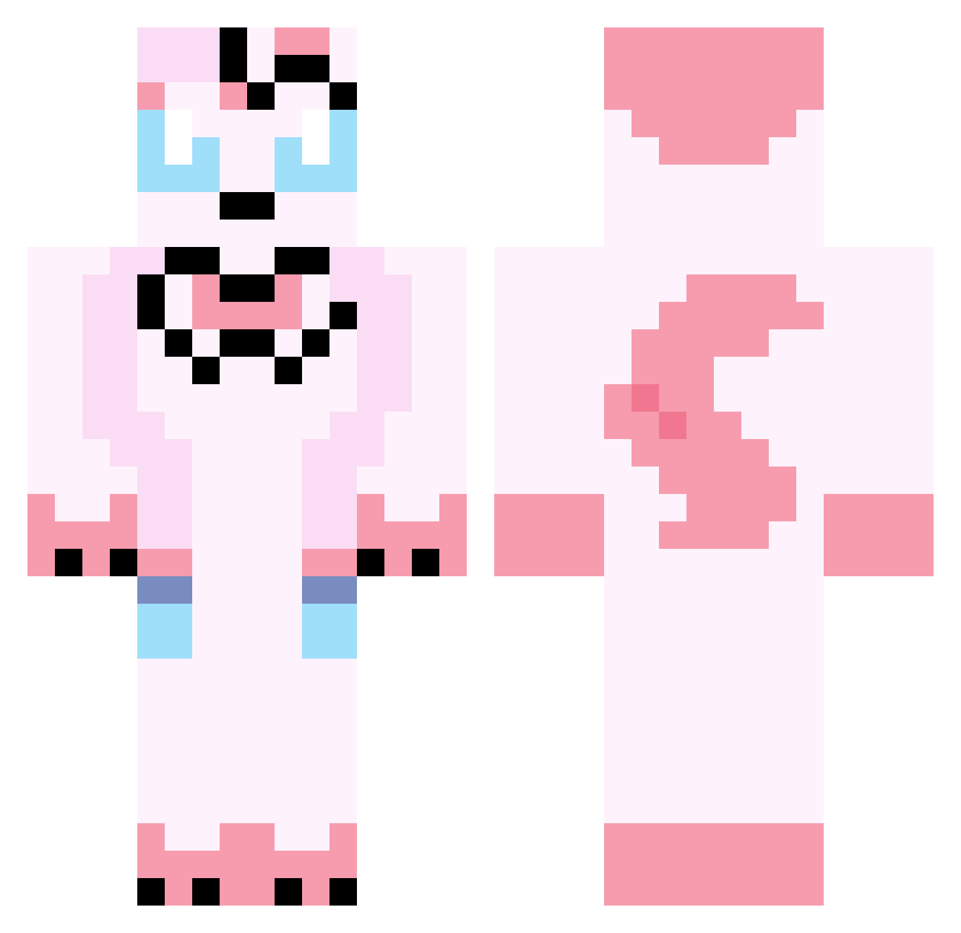 Mr_Sylv Minecraft skin, front and back view