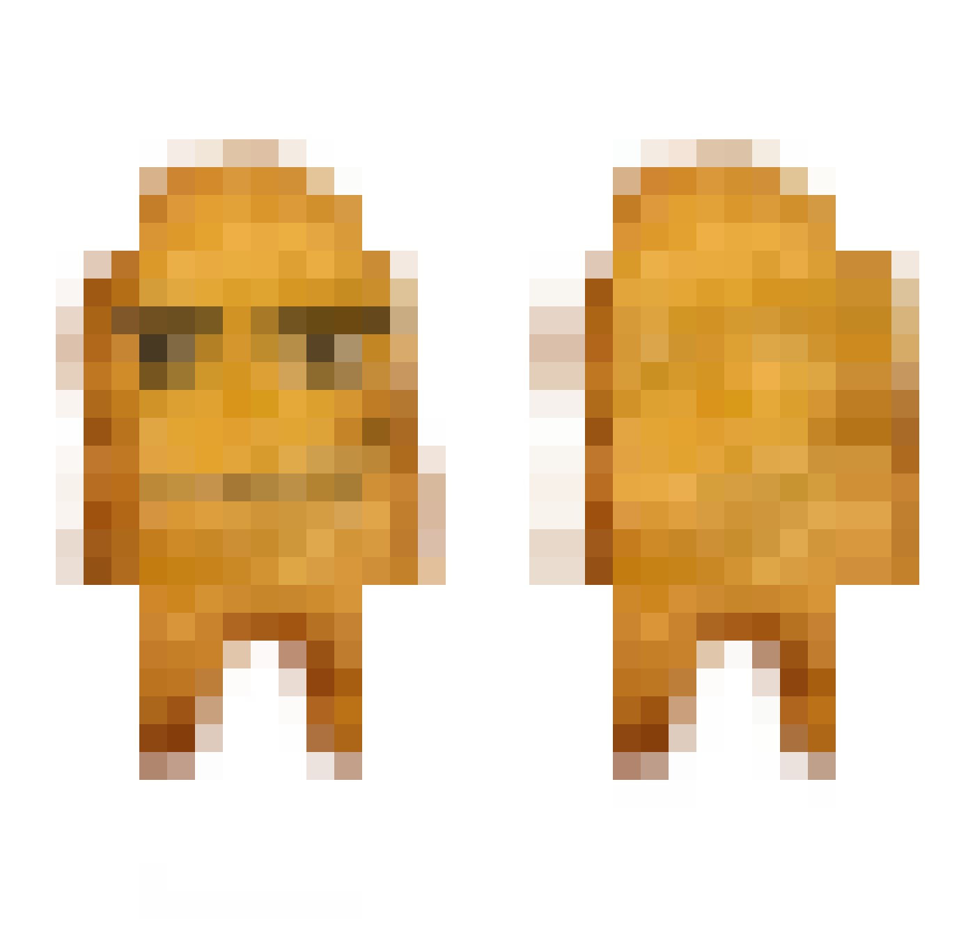 Chic_x87 Minecraft skin, front and back view