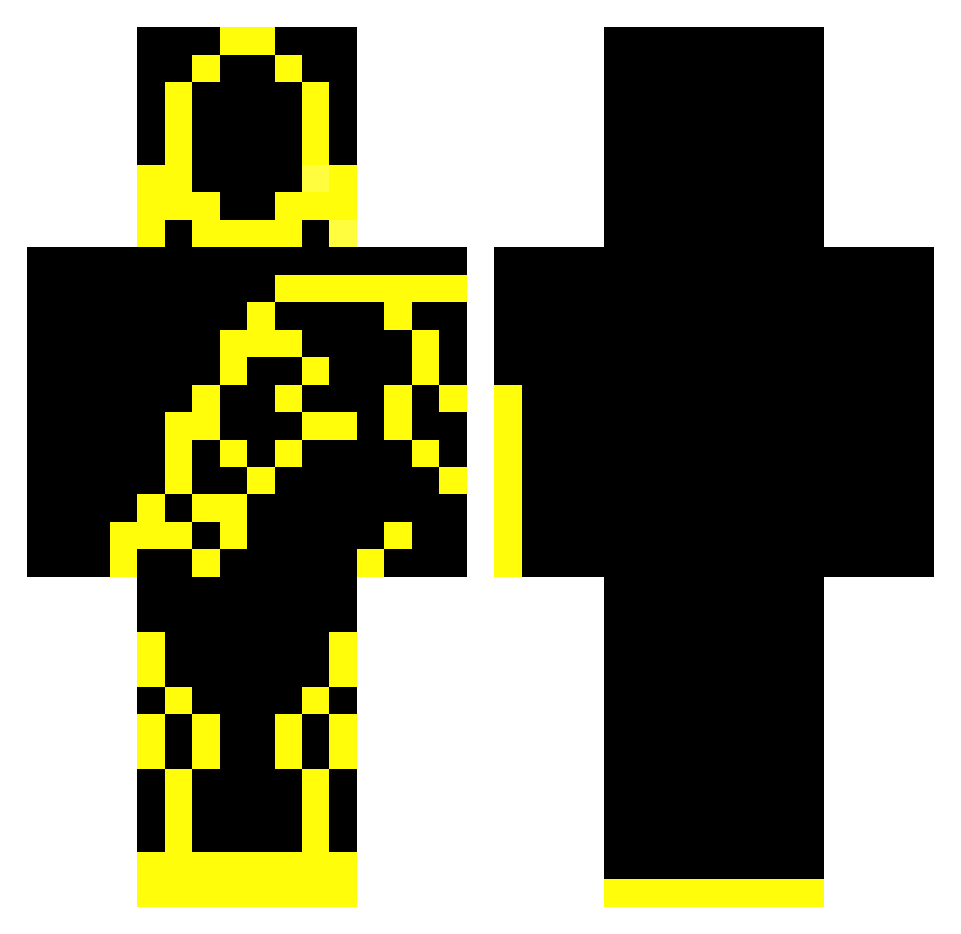 thebeardo Minecraft skin, front and back view