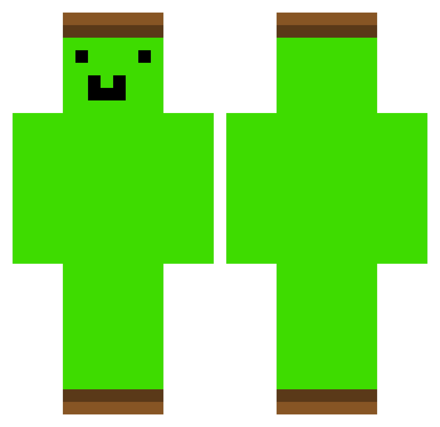 Dadi777 Minecraft skin, front and back view