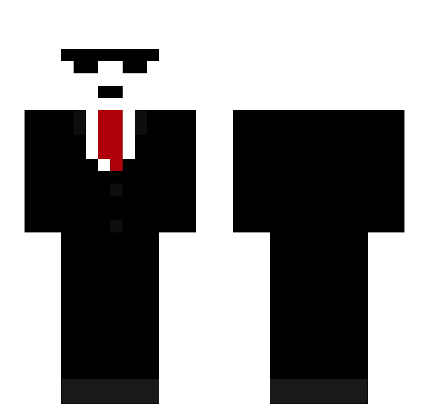 XiJingPing88 Minecraft skin, front and back view
