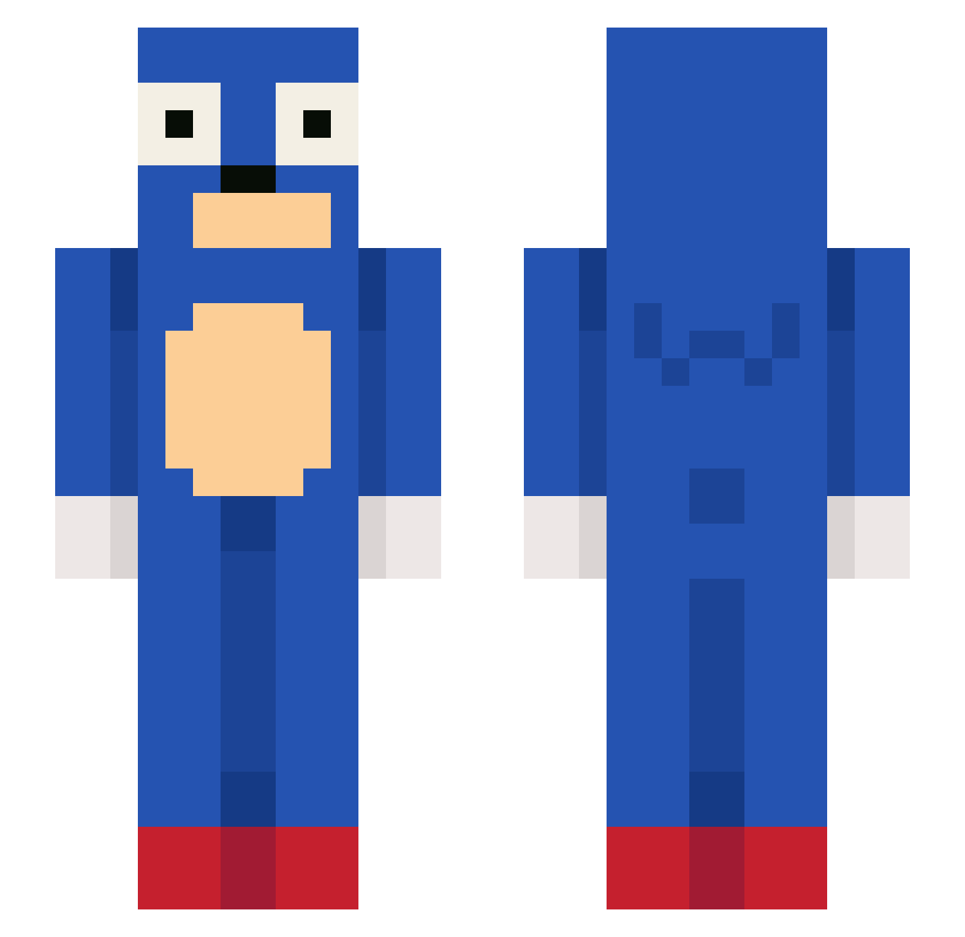 sunsetix21 Minecraft skin, front and back view