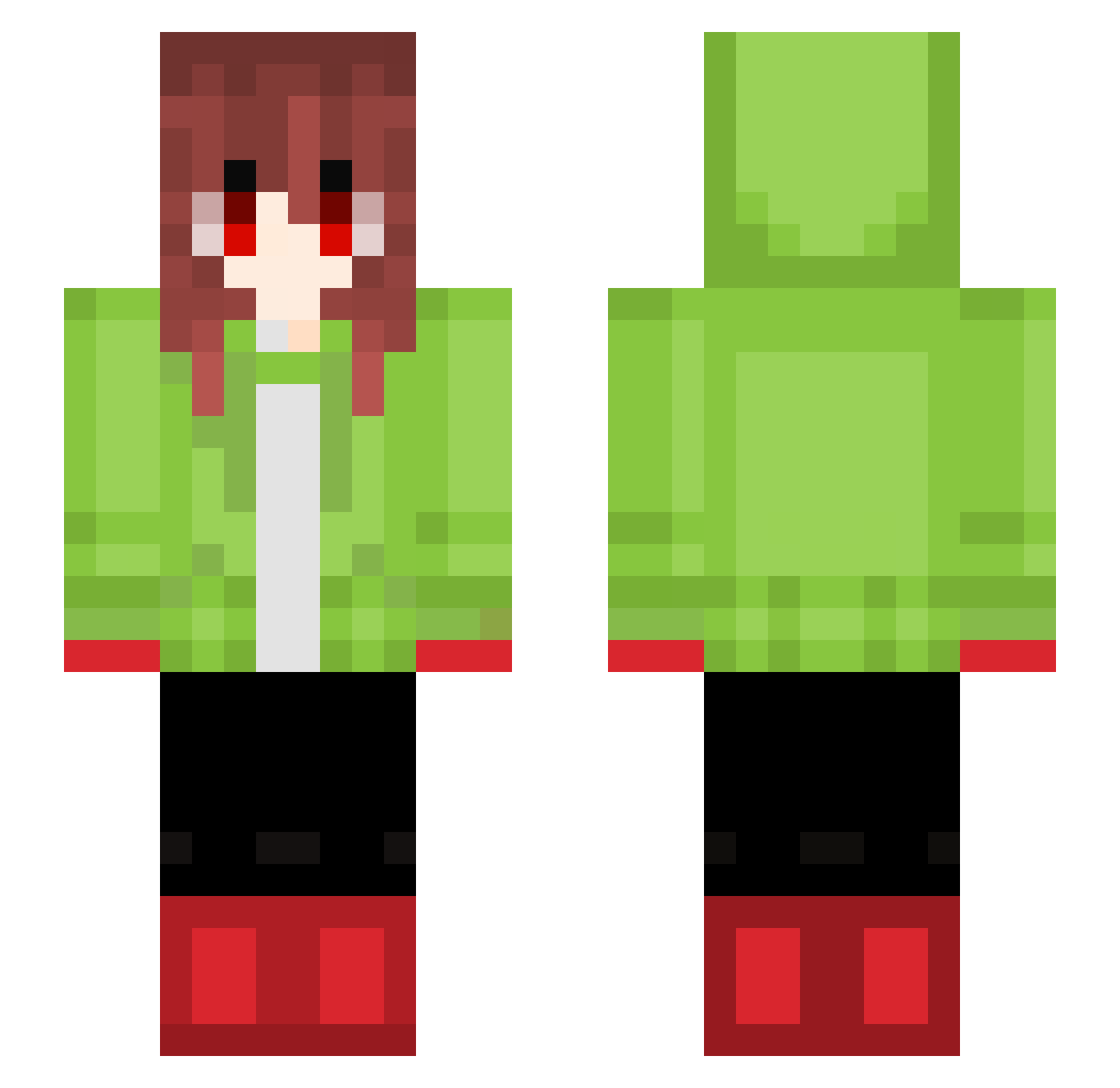Pietime_ Minecraft skin, front and back view