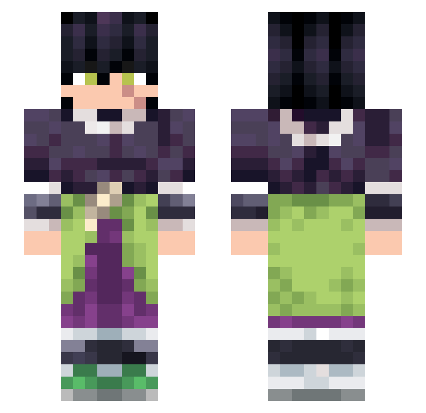 6N1_ Minecraft skin, front and back view