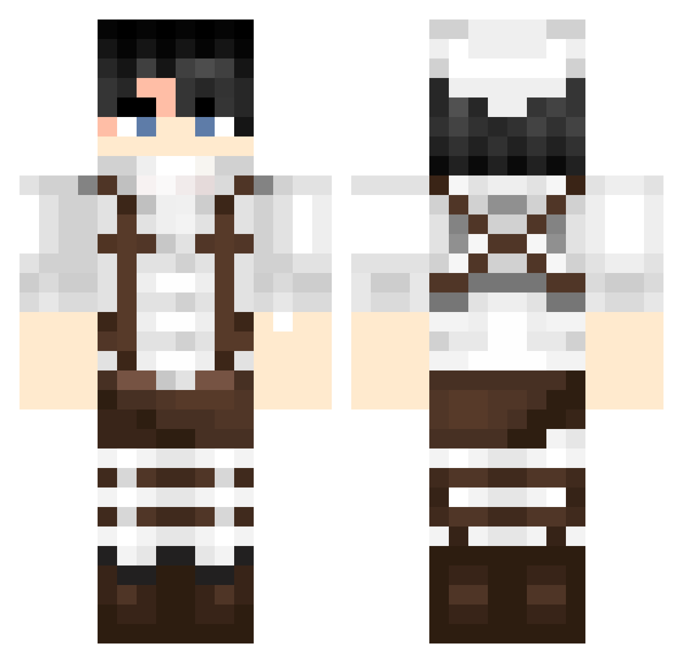 ImmaculateBrew Minecraft skin, front and back view