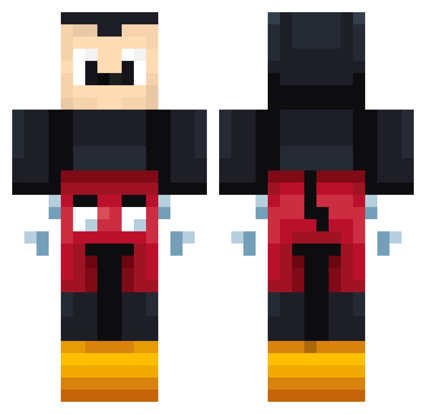 Anona_moose Minecraft skin, front and back view