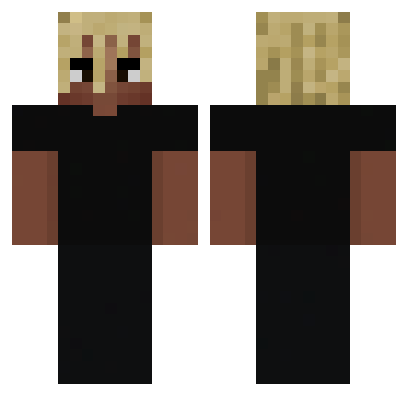 ppedr1p Minecraft skin, front and back view