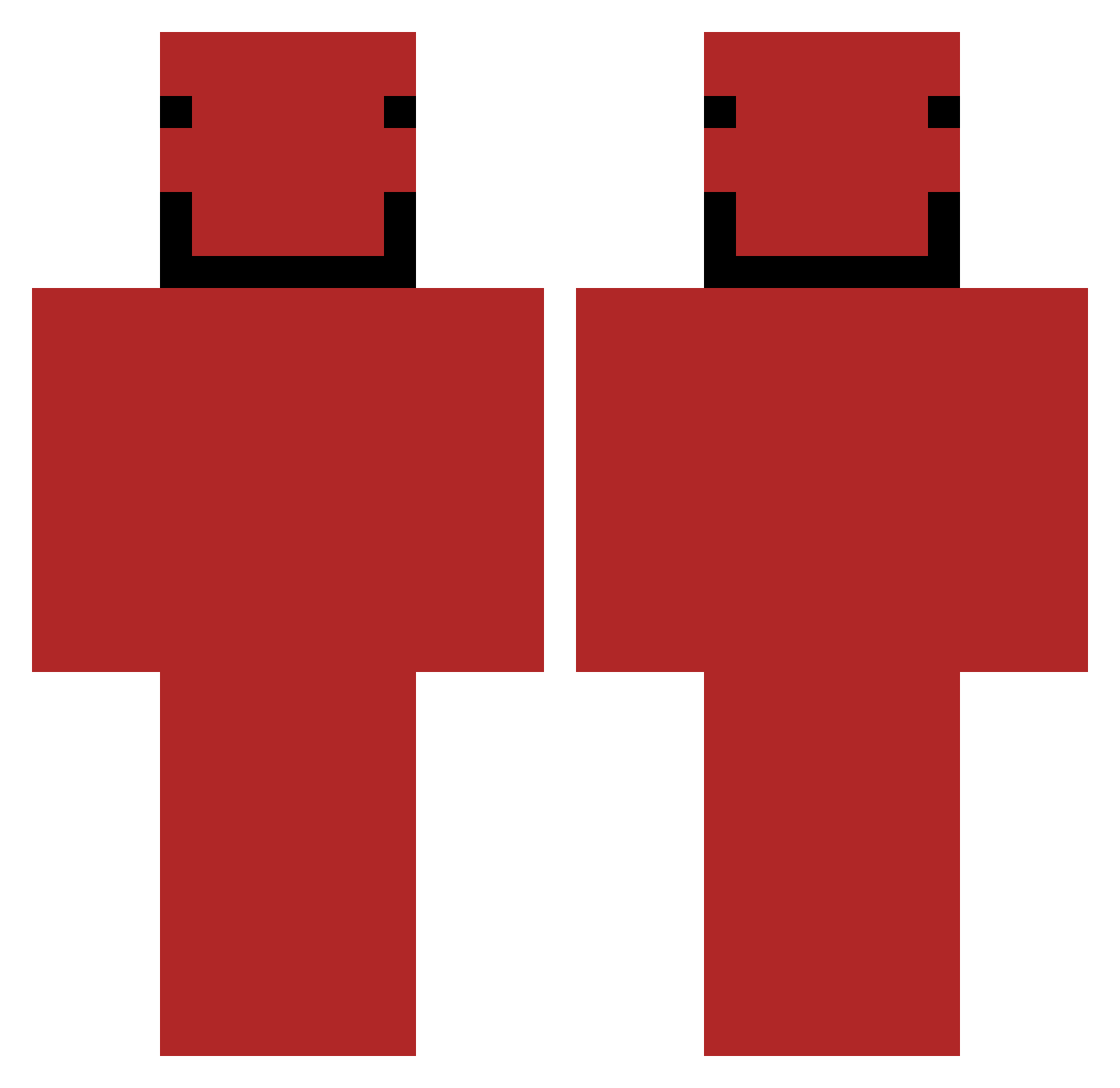 SilversonL Minecraft skin, front and back view